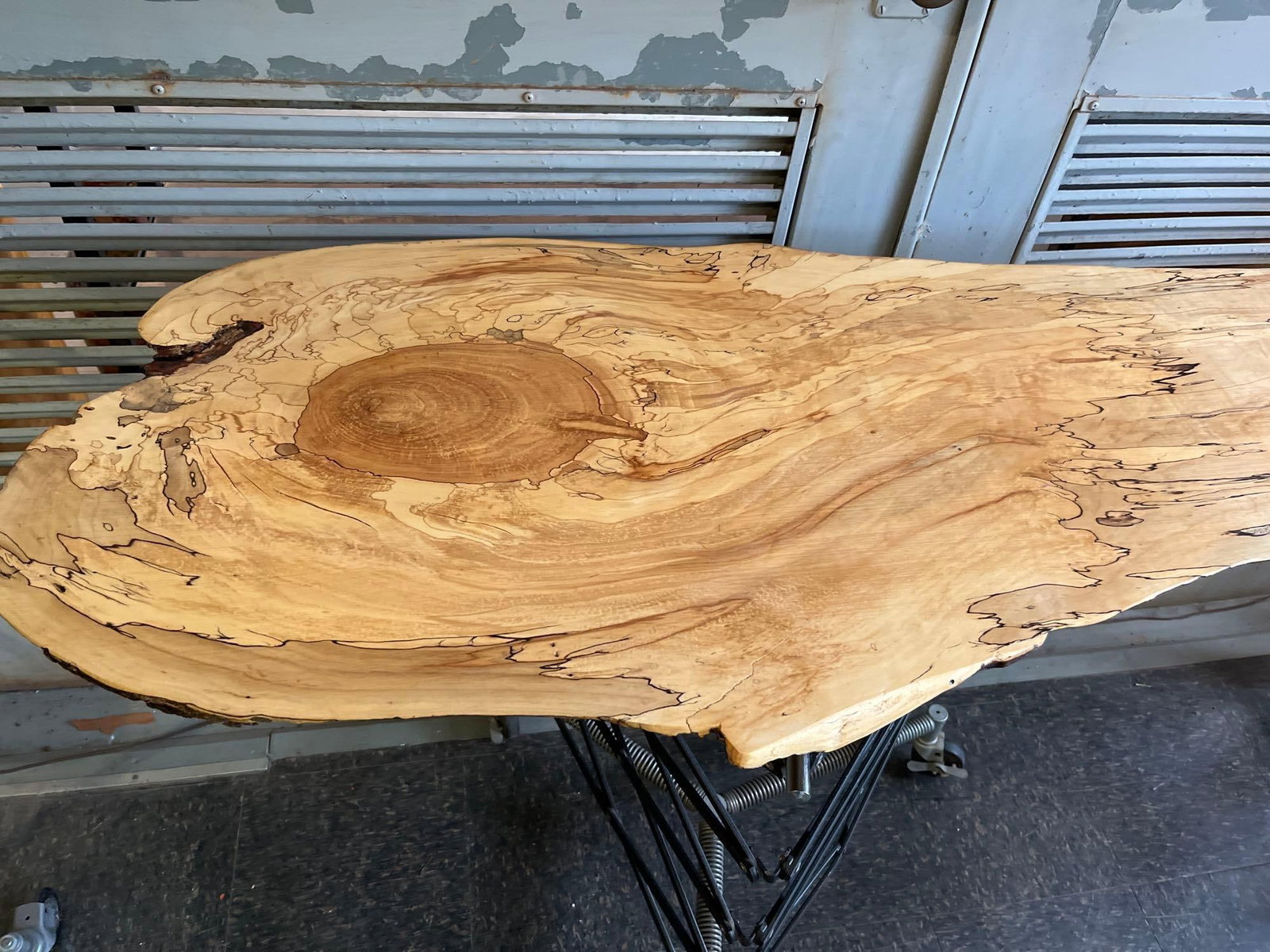 Spalted Maple Live Edge Studio Table - 3