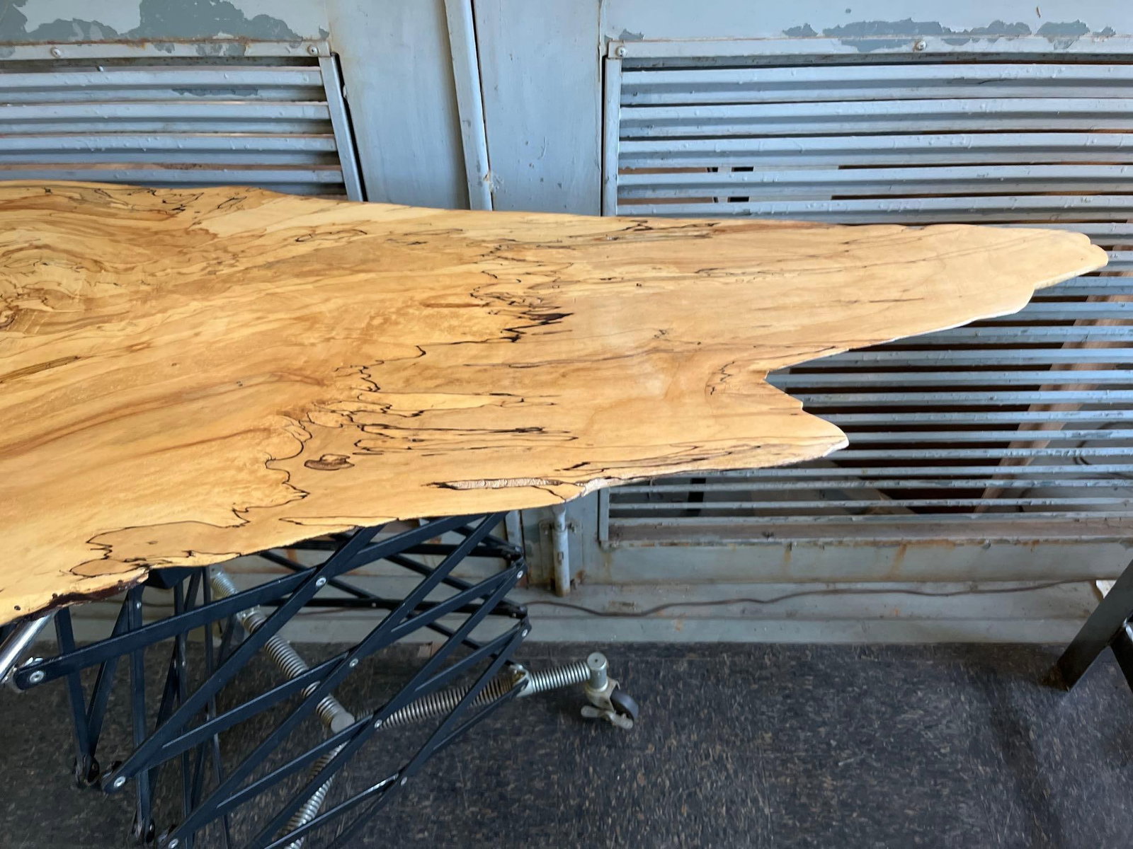 Spalted Maple Live Edge Studio Table - 4