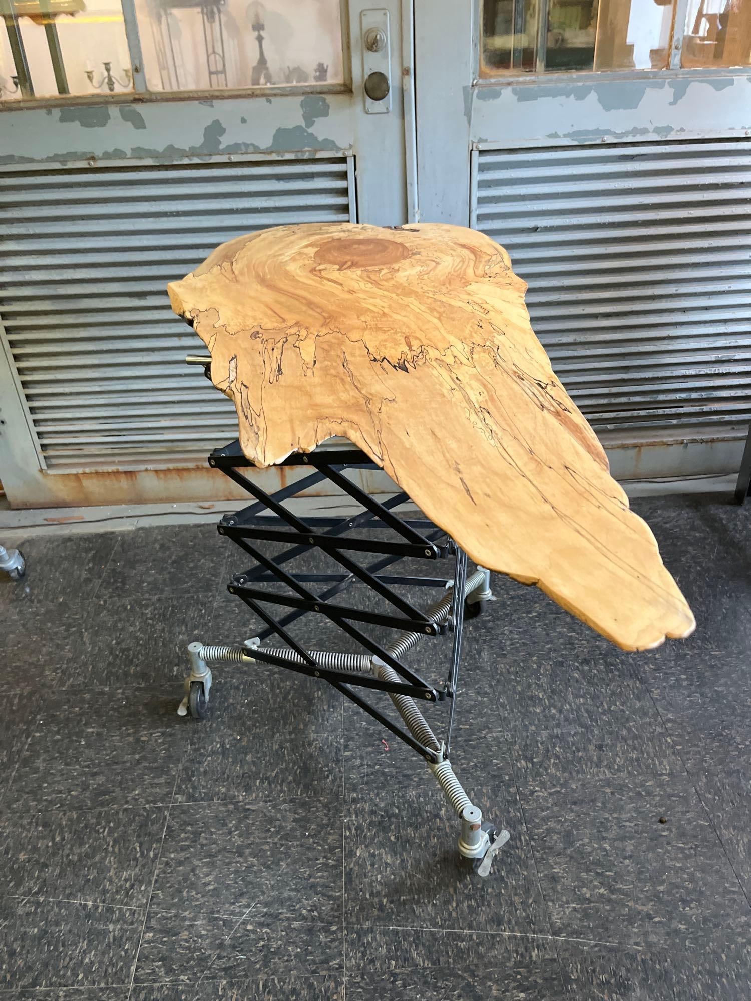 Spalted Maple Live Edge Studio Table - 5