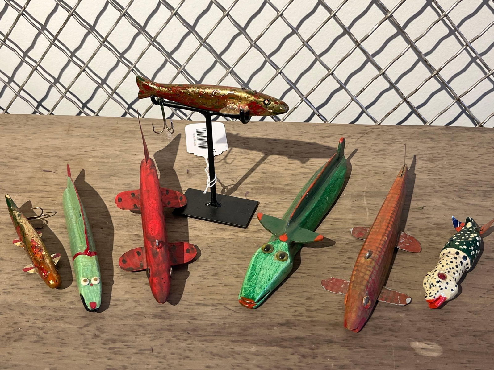 Painted Wood Fish Spearing Decoys (1 of 7)