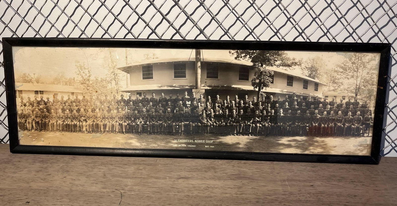 WWII 56th Engineers Panoramic Photo (1 of 5)