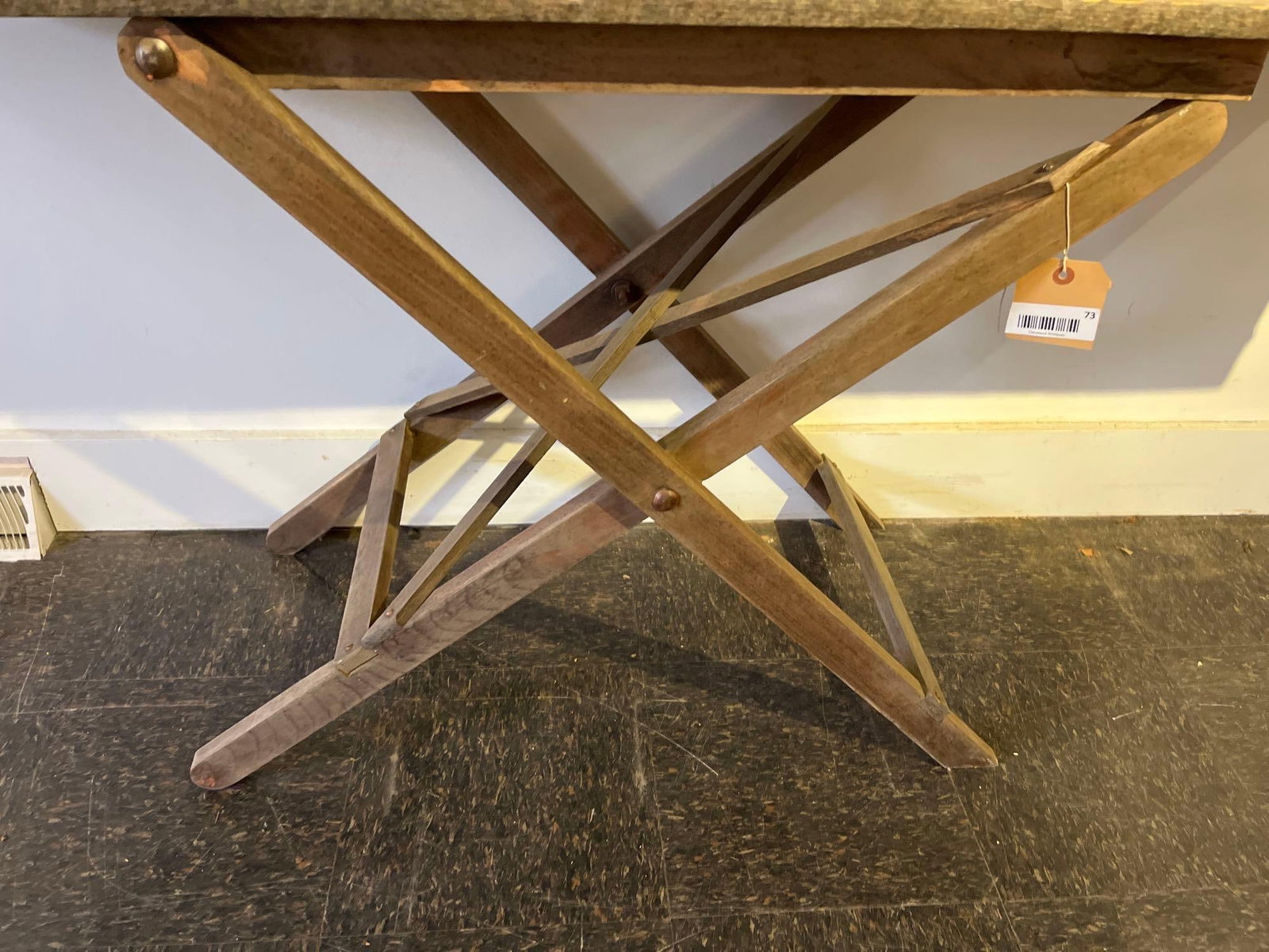 Rustic Folding Wooden Console Table - 2