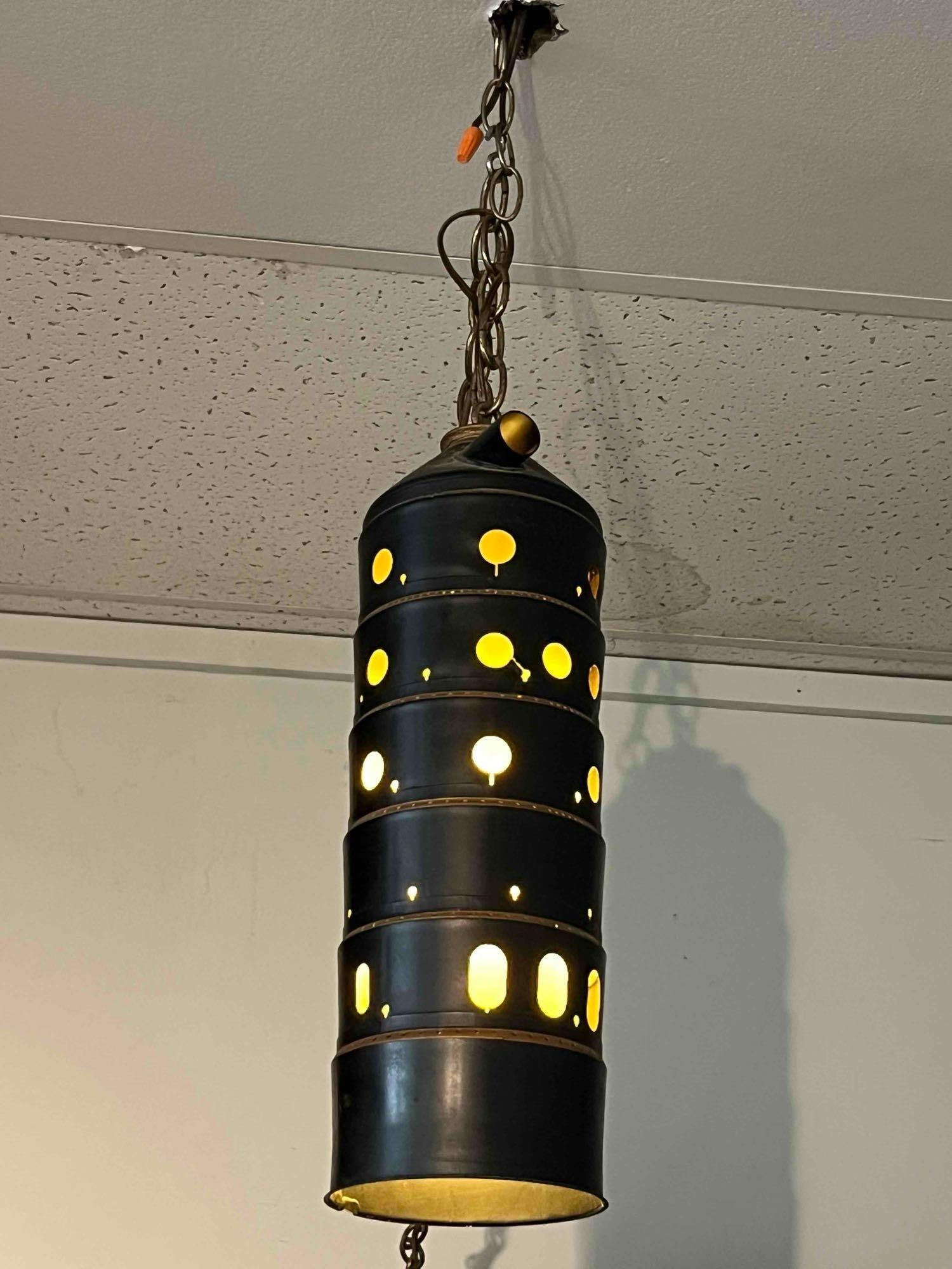 Jet Engine Burner Can Pendant Lamp (1 of 5)