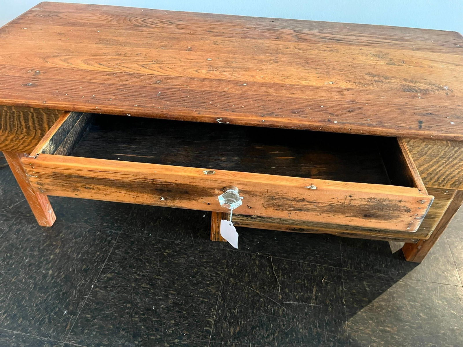 Primitive Mixed Wood Desk w/Glass Knobs - 2