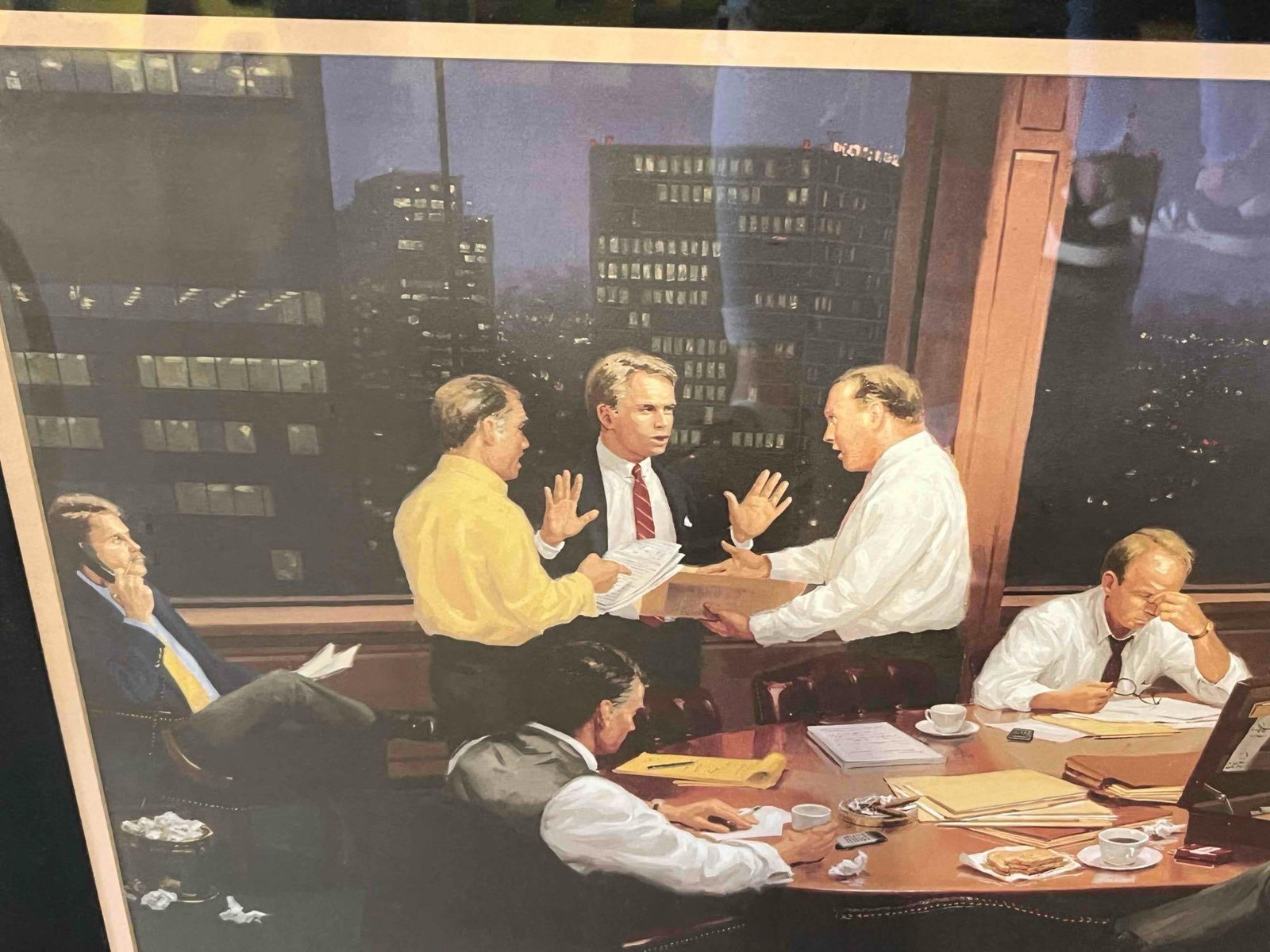 Panoramic Boardroom Offset Lithograph - 4