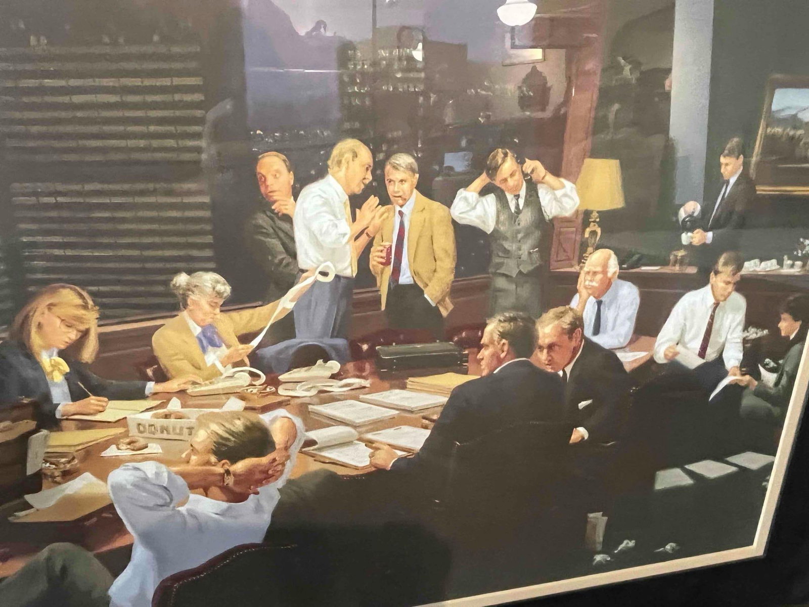 Panoramic Boardroom Offset Lithograph - 5