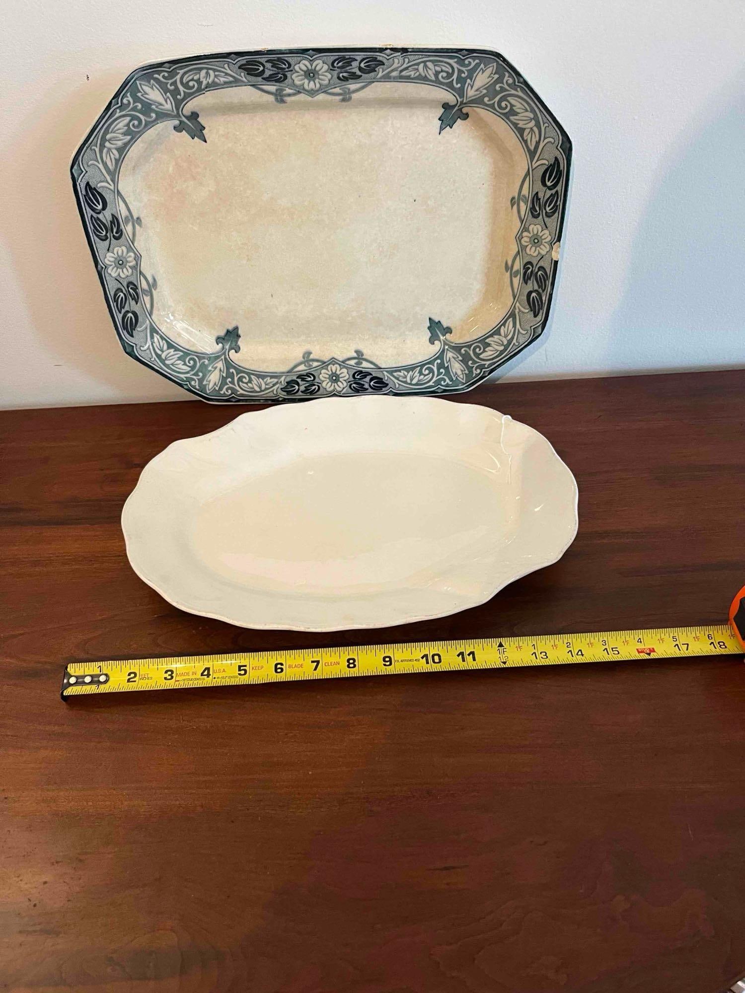 Two Ceramic Serving Platters - 2