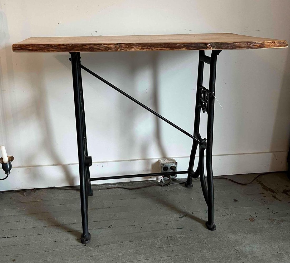 Gould Packard & Co Iron & Oak Console (1 of 6)