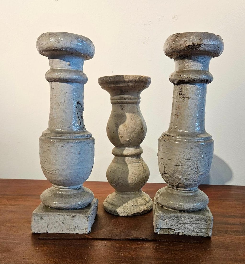 Trio Wood Baluster Candle Holders (1 of 5)