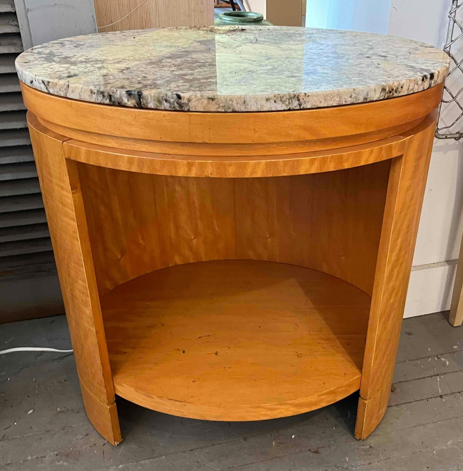 Art Deco Ritz Carlton Bird's Eye Maple/Granite Table (1 of 4)
