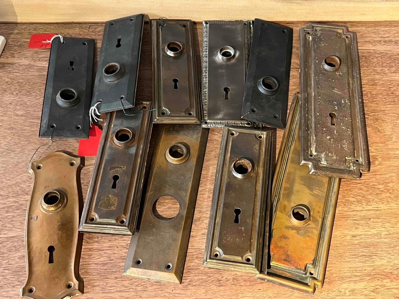 12 Metal Door Escutcheon Plates (1 of 5)