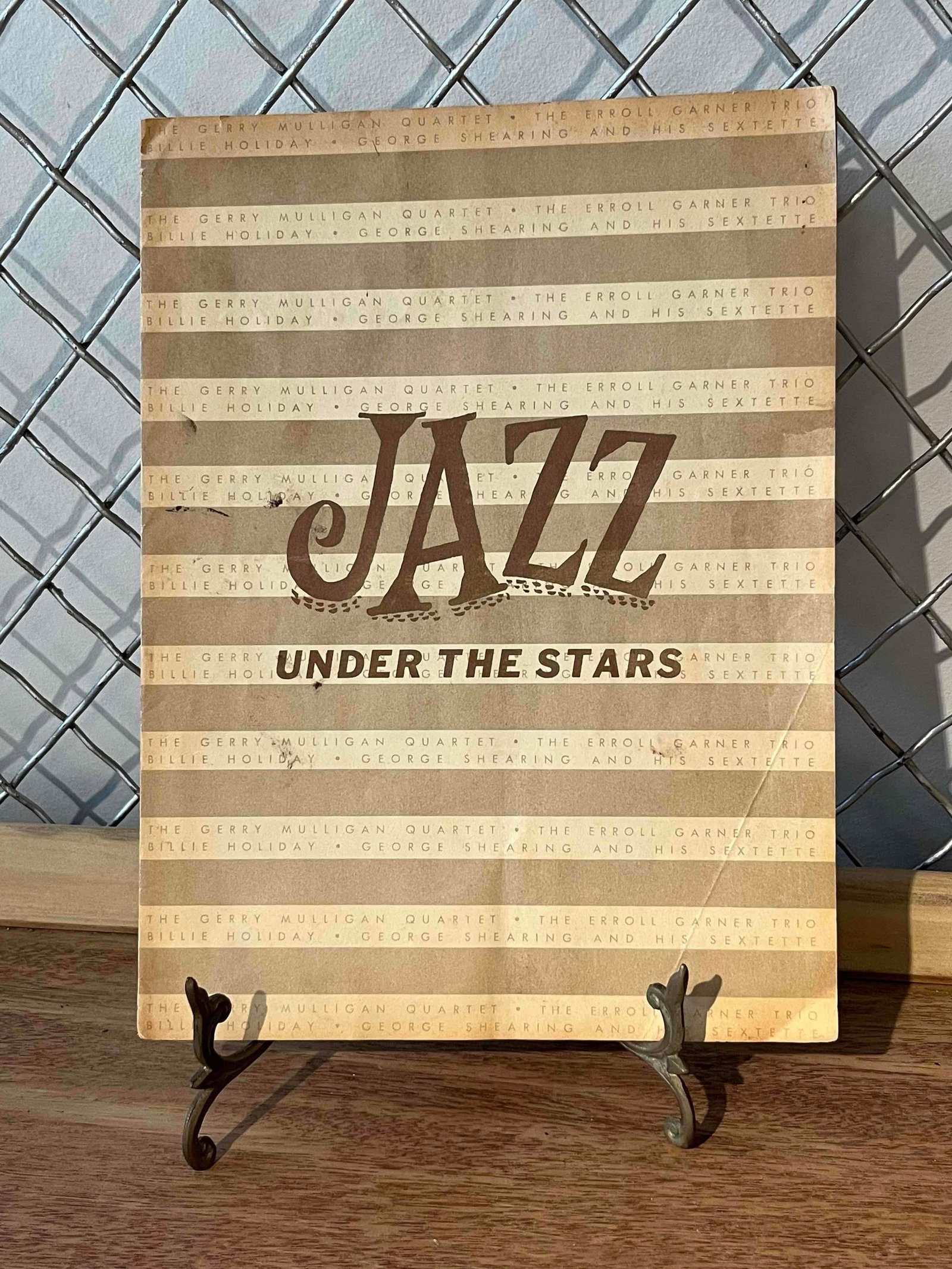Program Pub Jazz Program & Easel c.1957 (1 of 9)