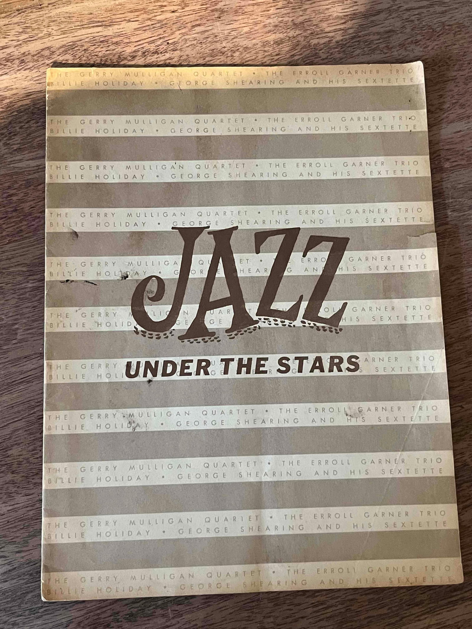 Program Pub Jazz Program & Easel c.1957 - 2