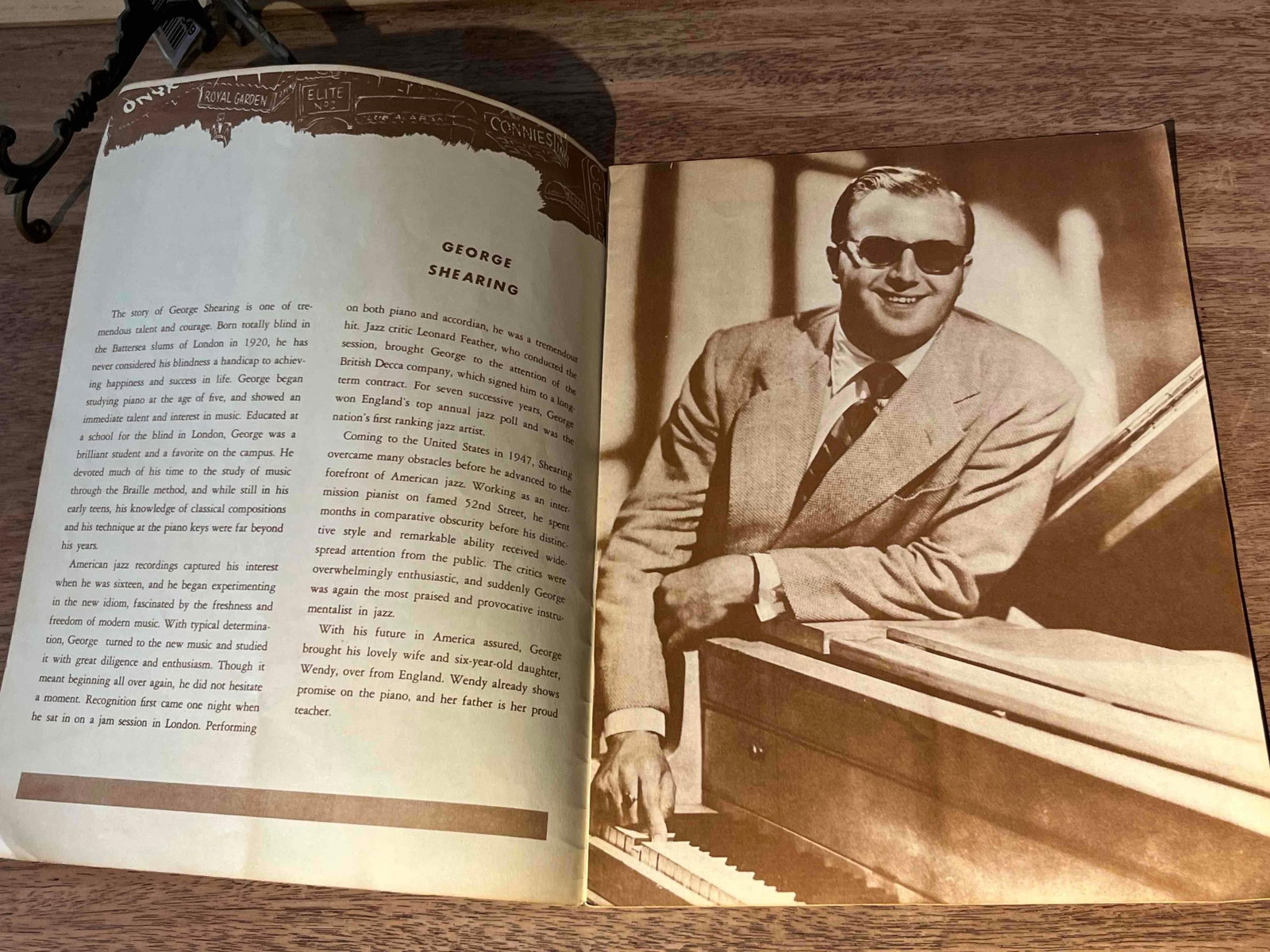 Program Pub Jazz Program & Easel c.1957 - 3