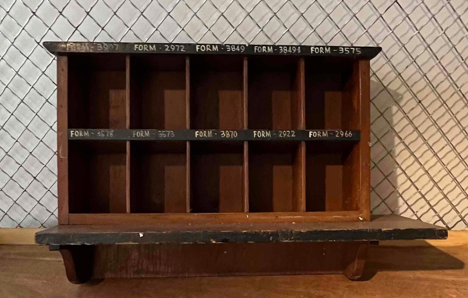 Plywood Postal Form Sorting Rack (1 of 4)