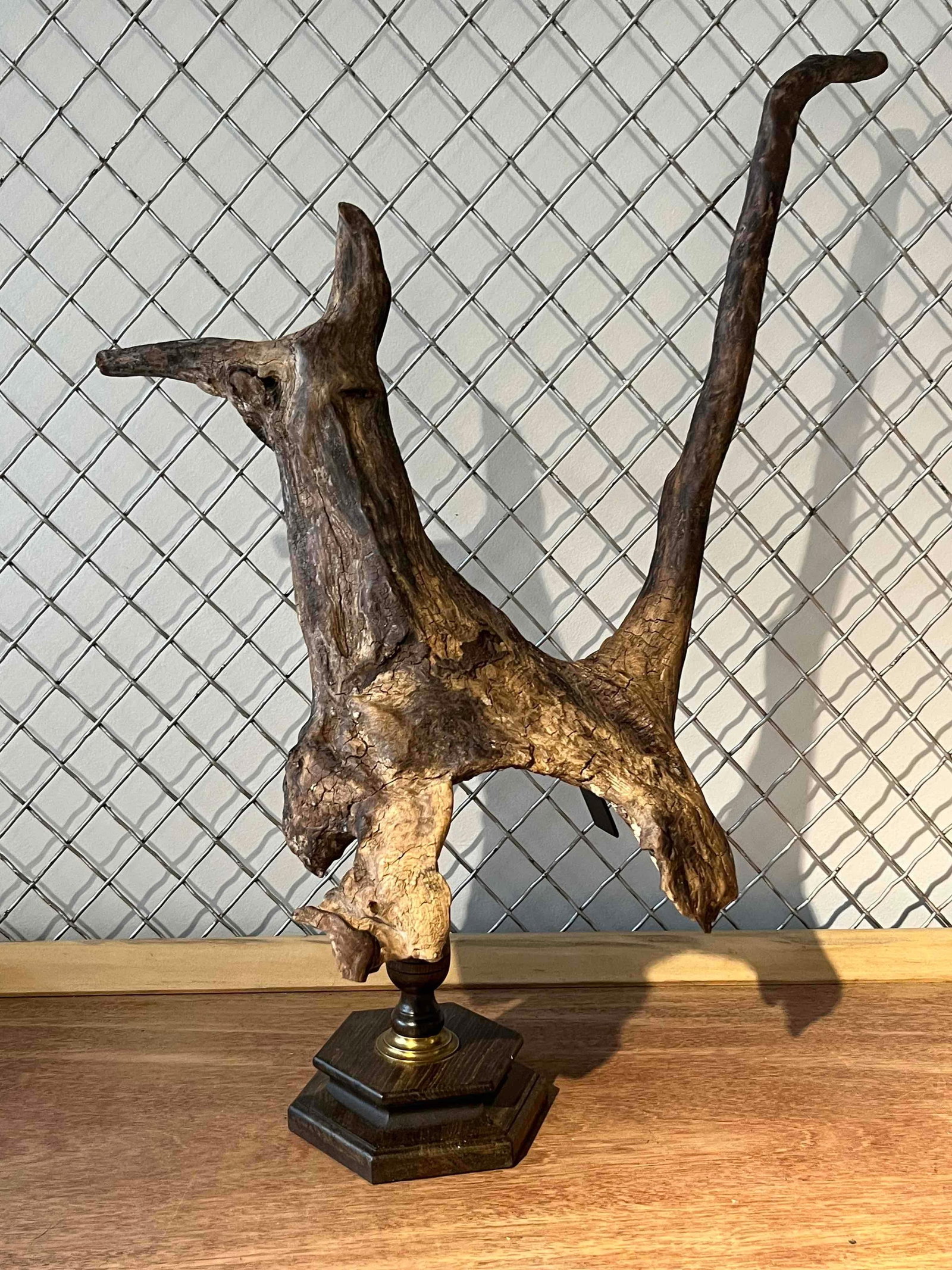 Zoomorphic Driftwood Sculpture on Base (1 of 8)