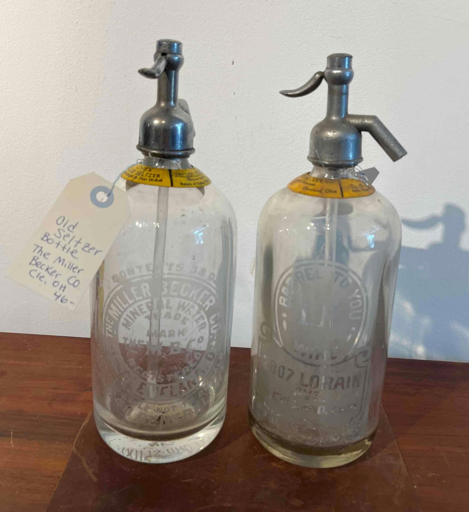 Pair Cleveland Ohio Seltzer Siphons (1 of 4)