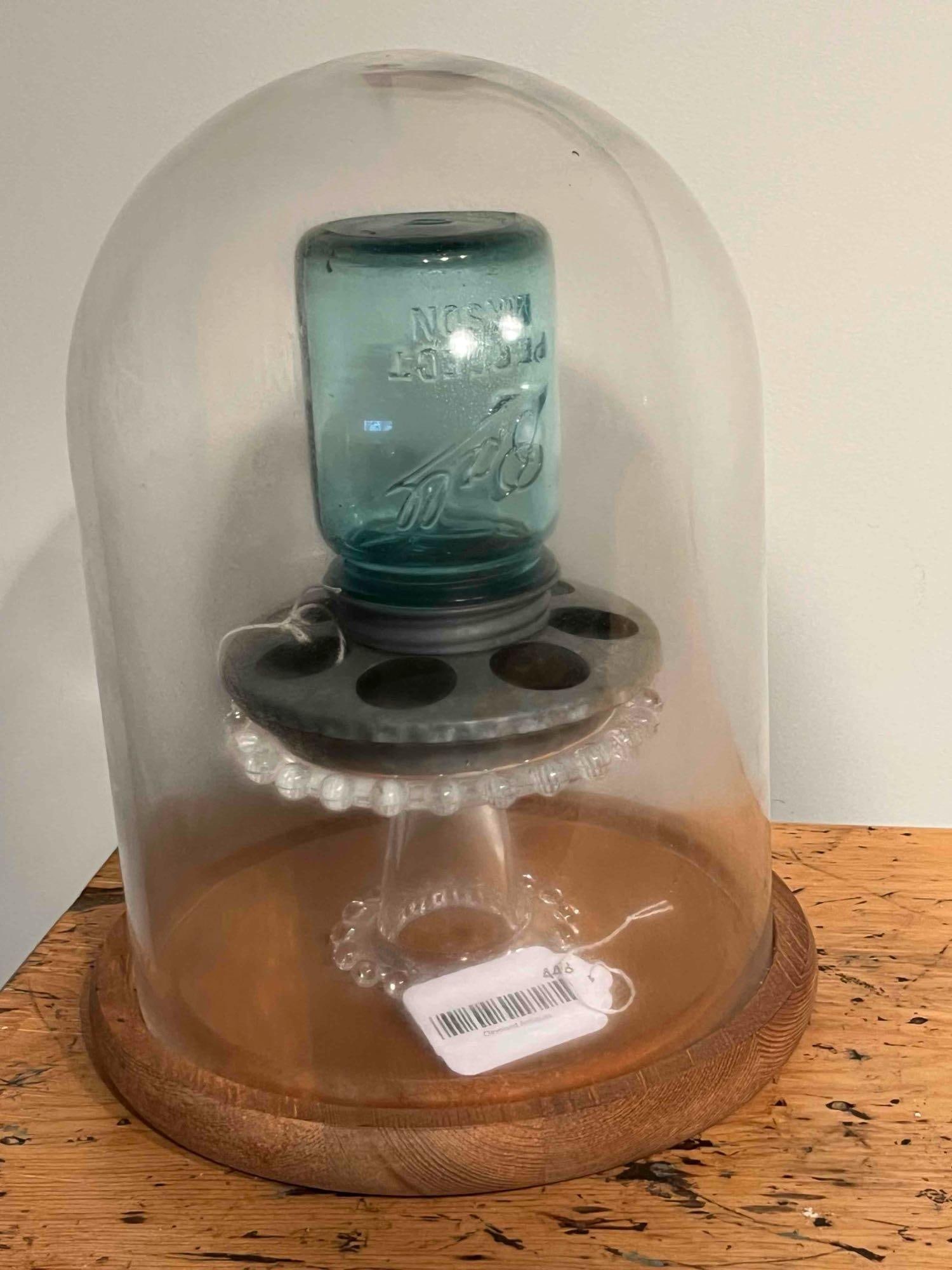 Ball Mason Poultry Feeder w/ Cloche (1 of 5)