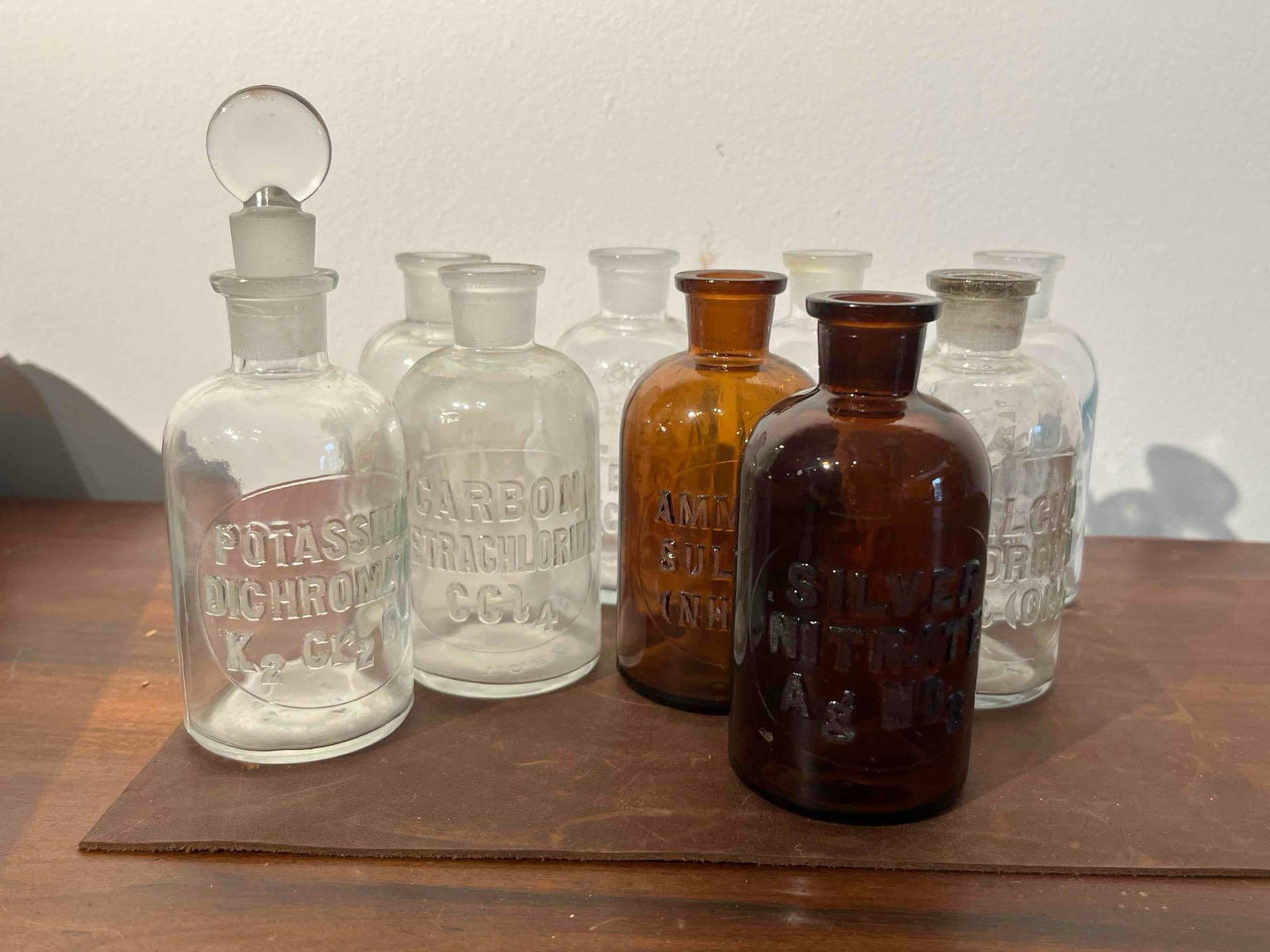 Set 9 Whitall Tatum Reagent Bottles (1 of 5)