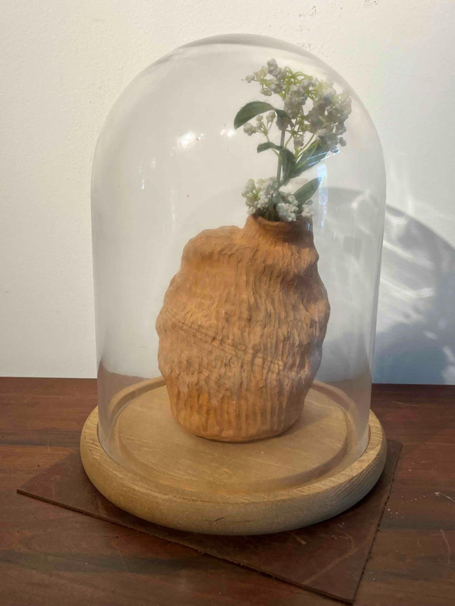 Textured Terracotta Vessel w/ Cloche (1 of 6)