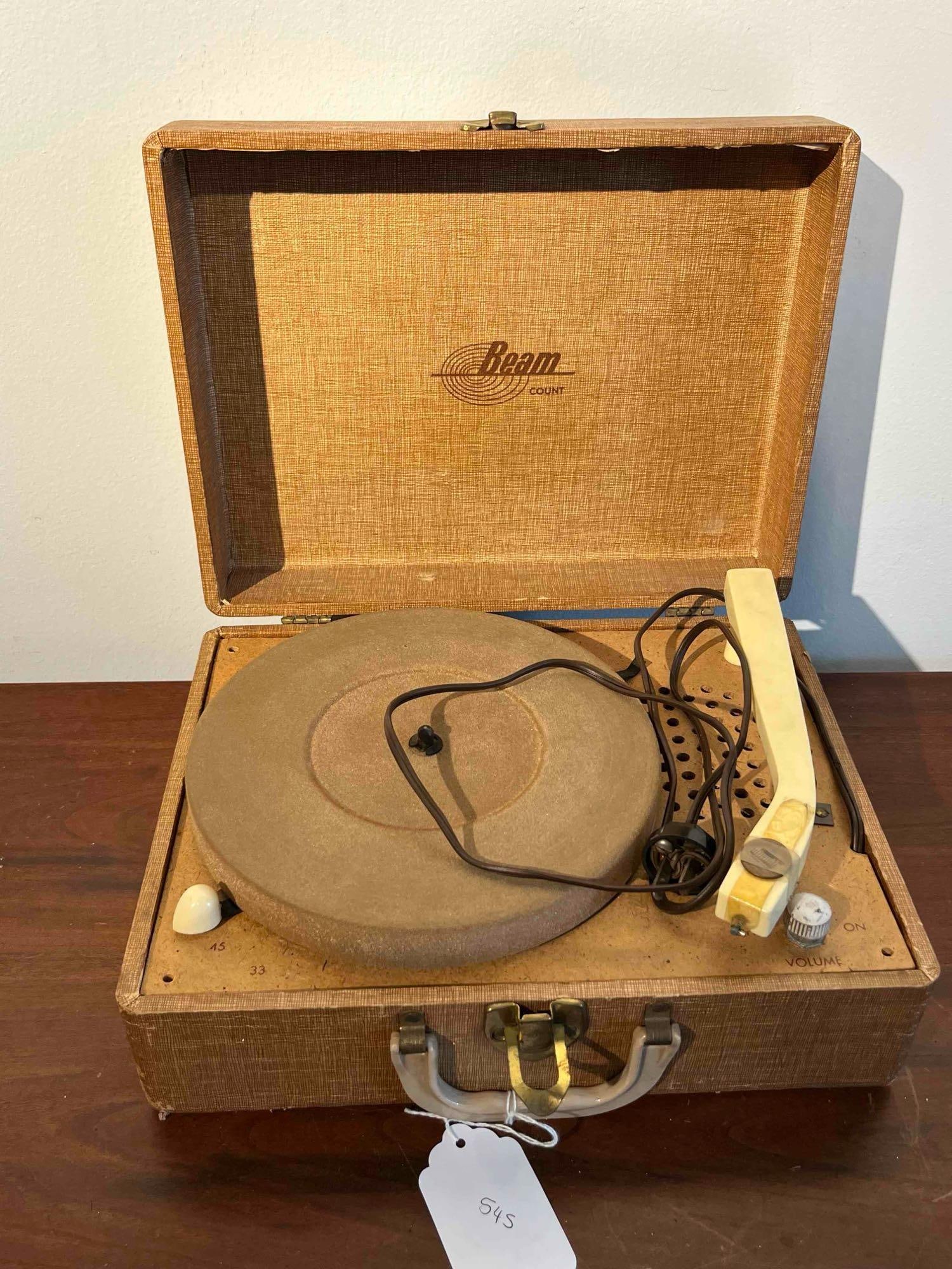 Beam Count Suitcase Record Player (1 of 4)