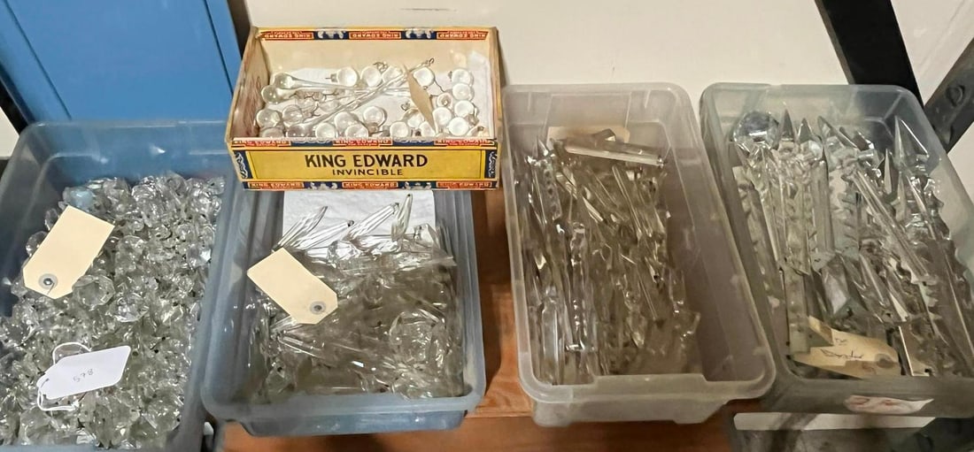 Glass & Crystal Chandelier Components (1 of 6)