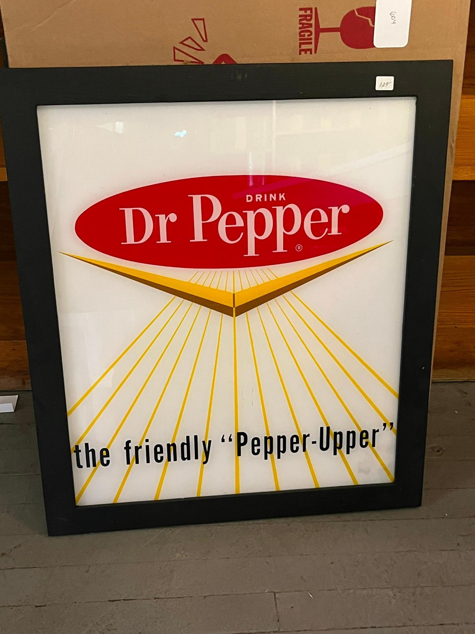 Mid-C. Dr Pepper Advertising Sign Panel (1 of 2)