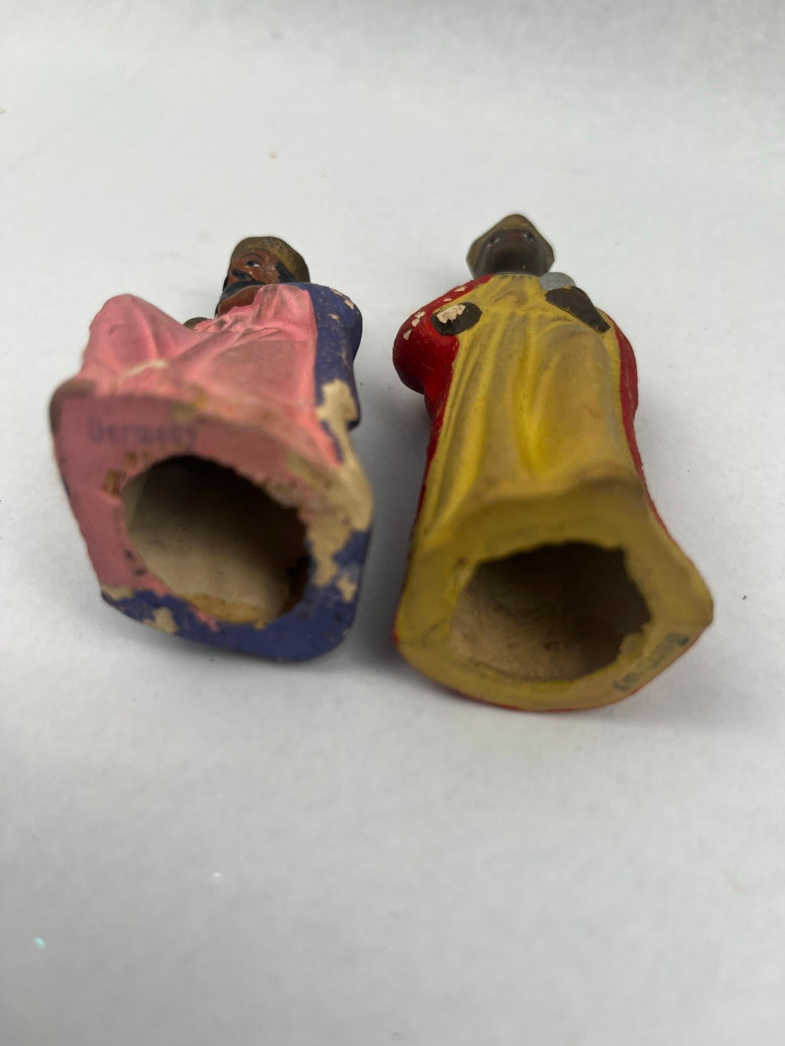 Set German Painted Composition Nativity - 10