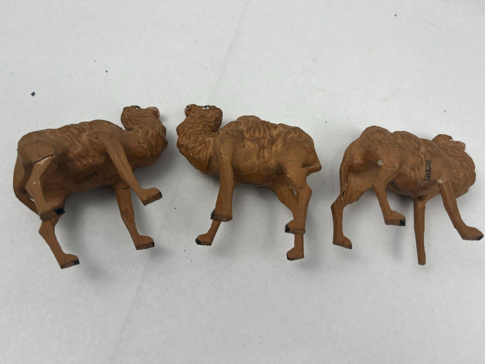 Set German Painted Composition Nativity - 13