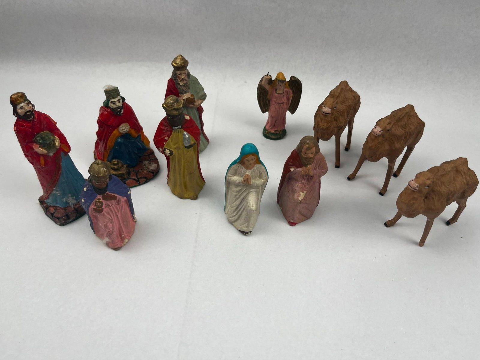 Set German Painted Composition Nativity (1 of 16)