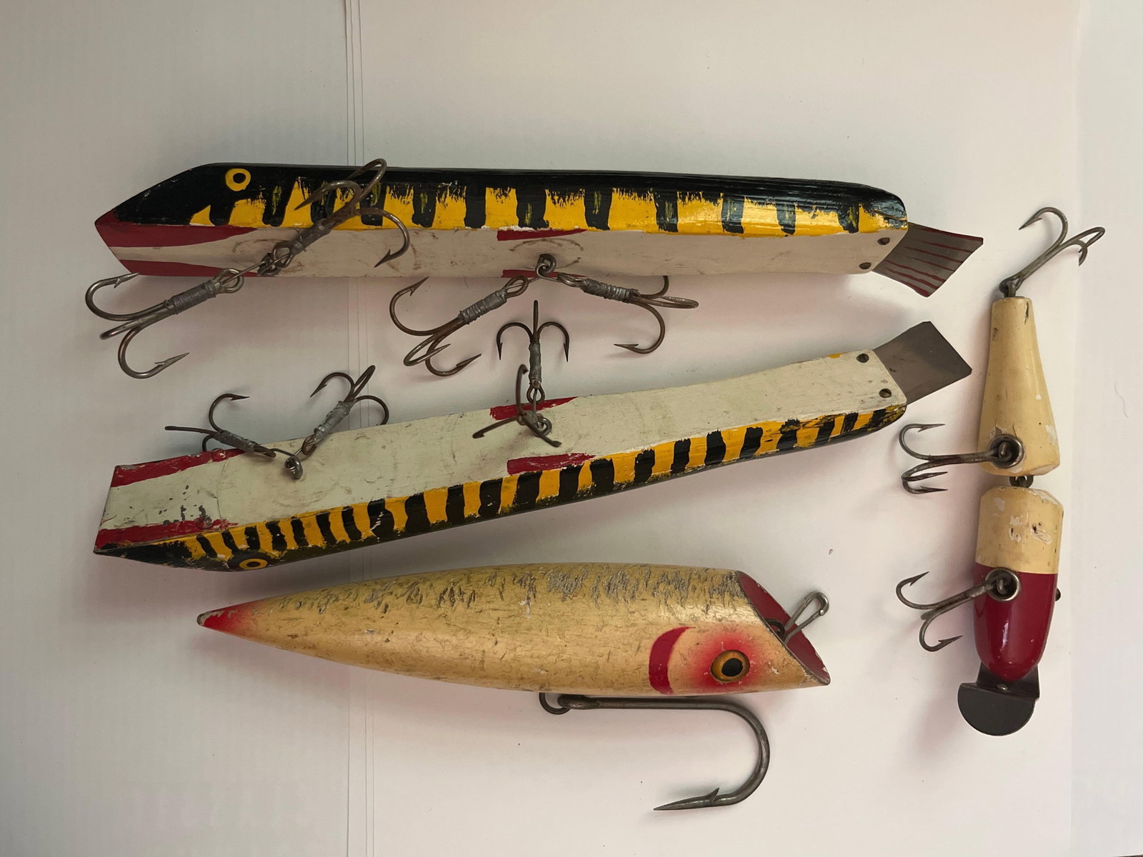 Set Wood Musky Plugs & Minnow Lures (1 of 6)