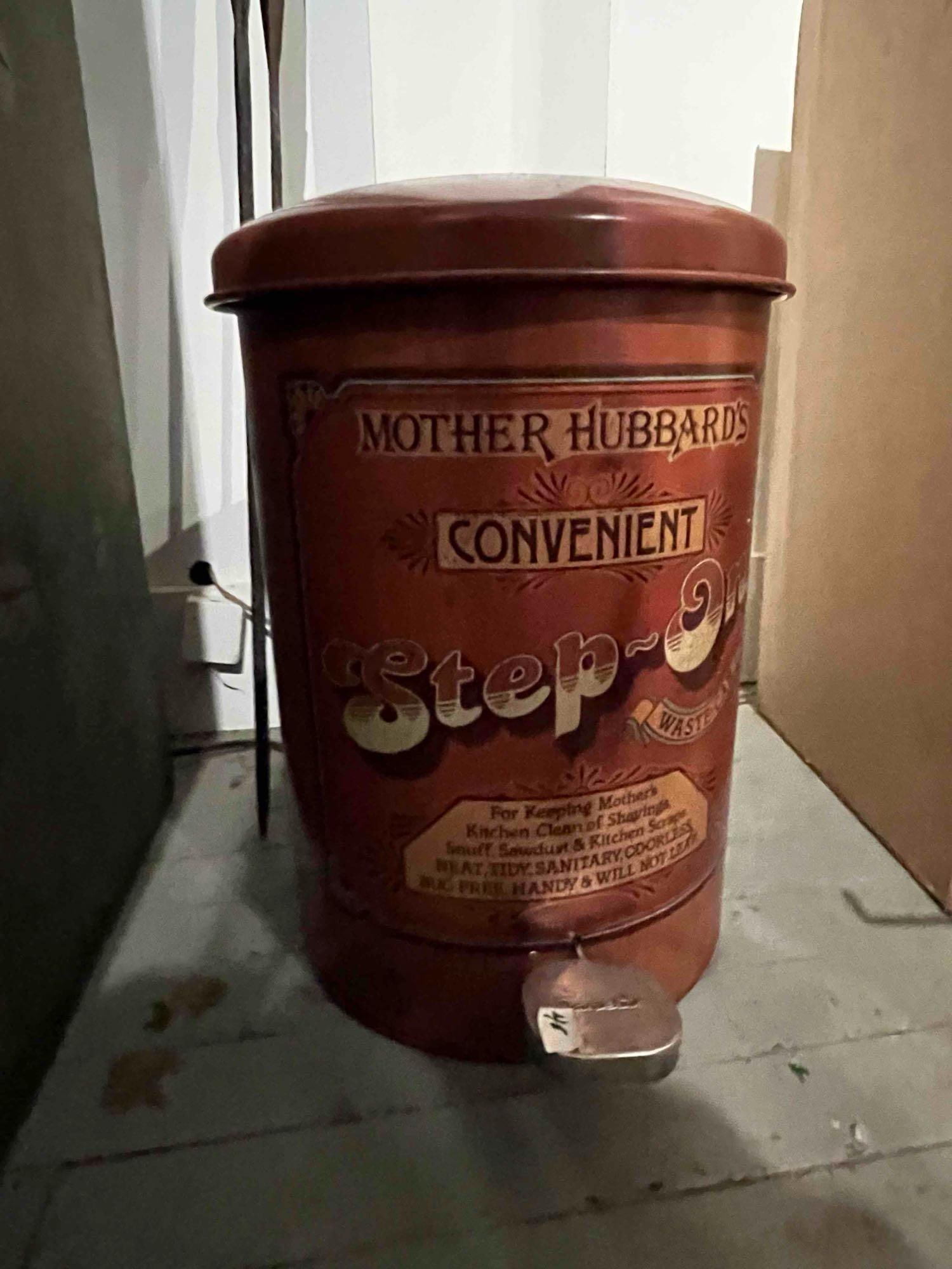 Sanette Mother Hubbard Metal Waste Can (1 of 4)