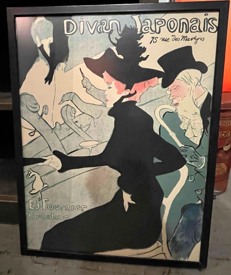 Framed Divan Japonais Color Poster (1 of 3)