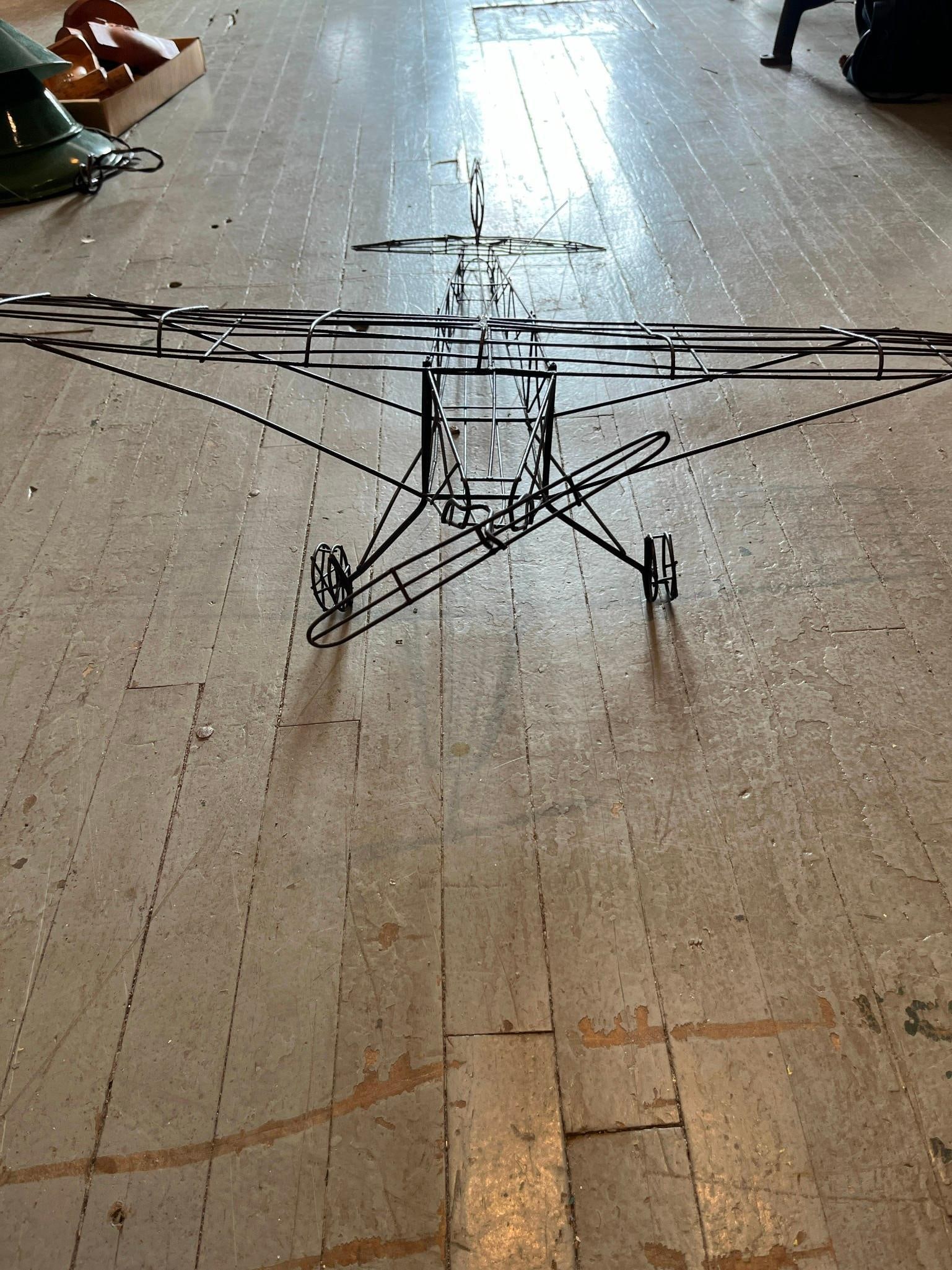 Wireframe Model Airplane Sculpture - 2