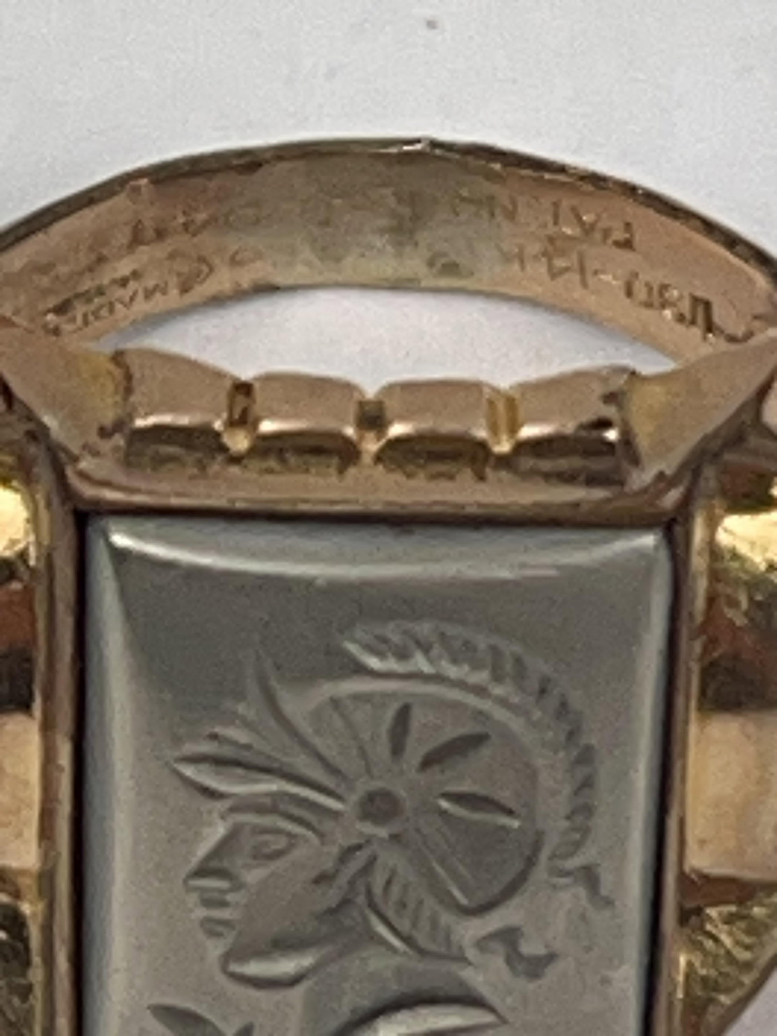 Marathon Hematite Centurion Signet Ring - 3