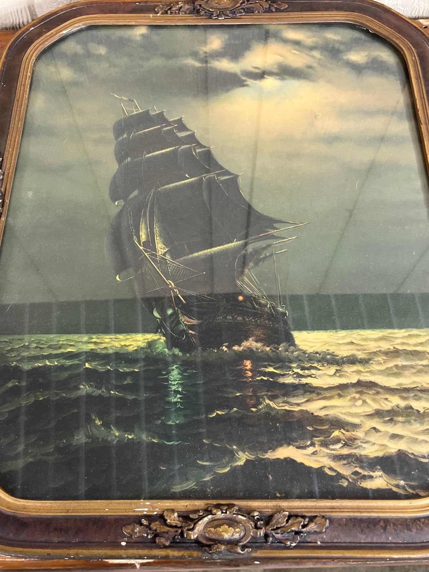 USS Constitution Offset Lithograph - 2