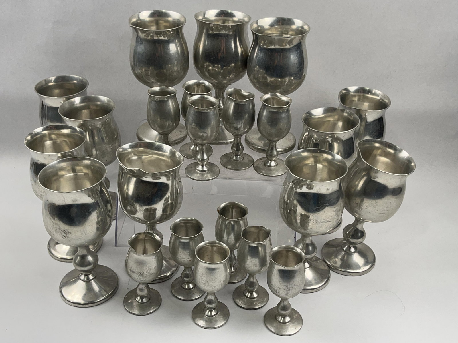 Set 23 Indonesian Pewter Goblets (1 of 9)