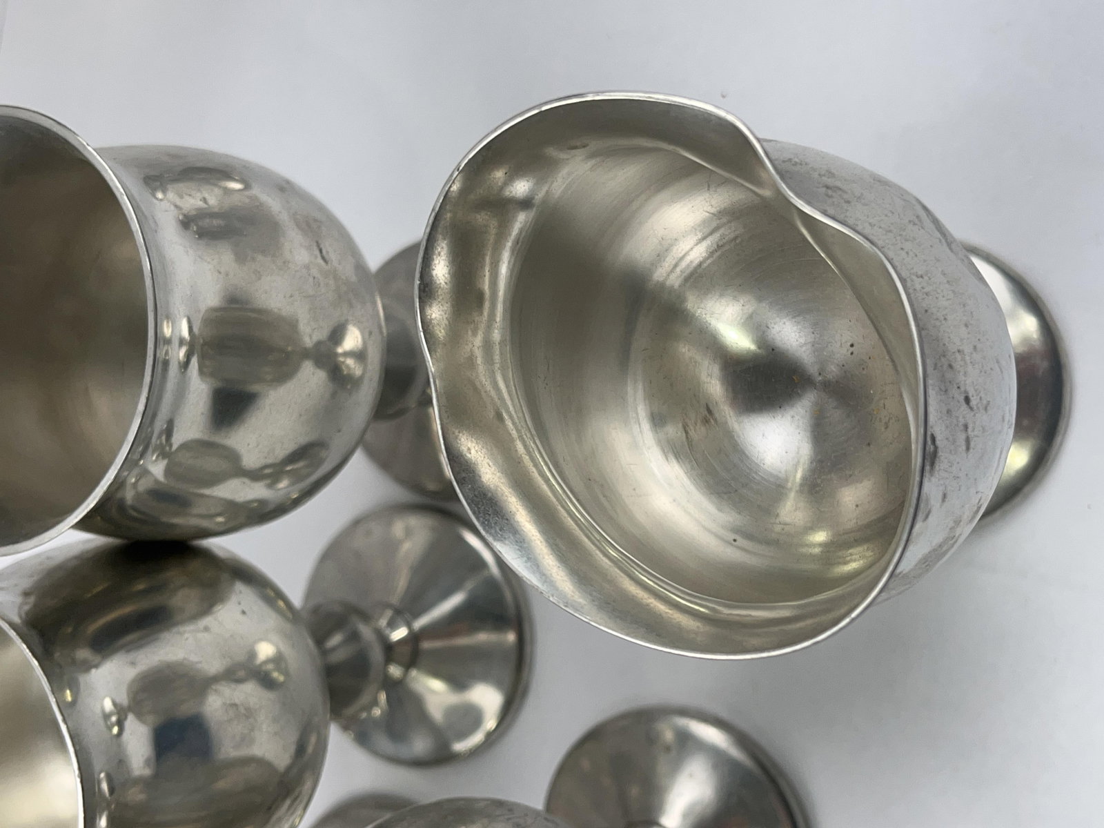 Set 23 Indonesian Pewter Goblets - 4