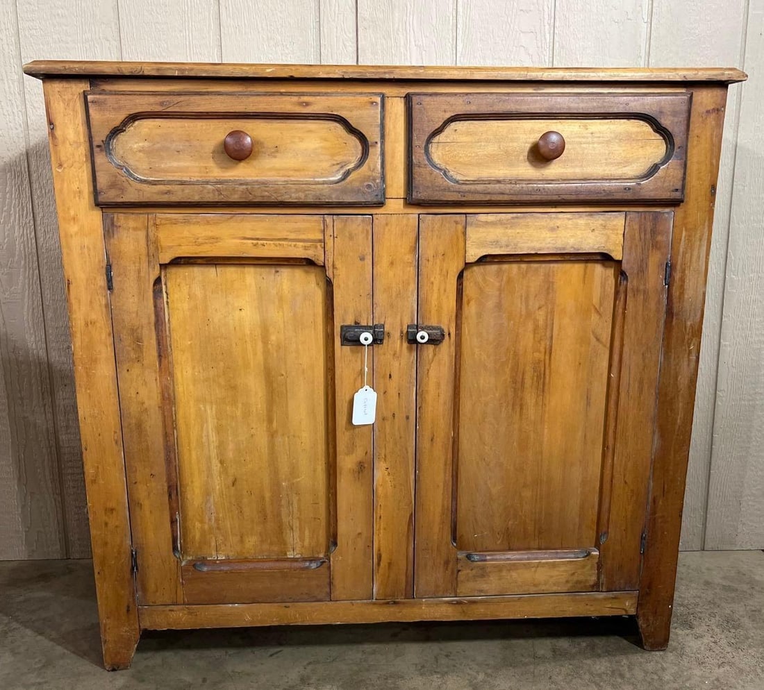 American Primitive Pine Jelly Cupboard (1 of 7)