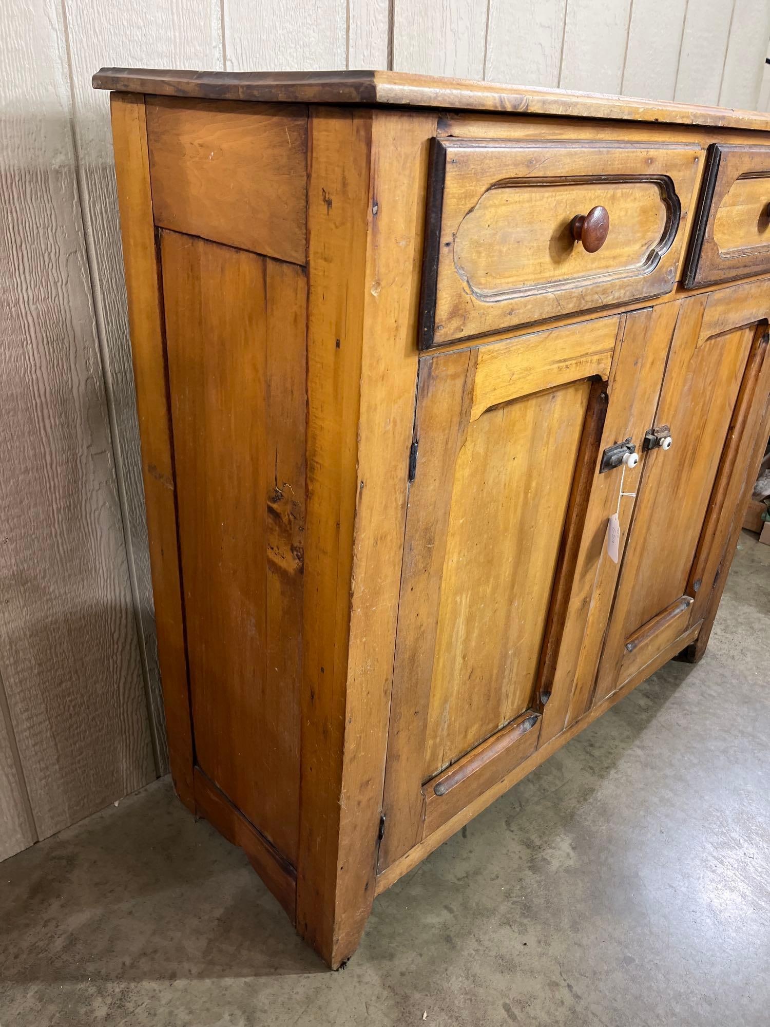 American Primitive Pine Jelly Cupboard - 2