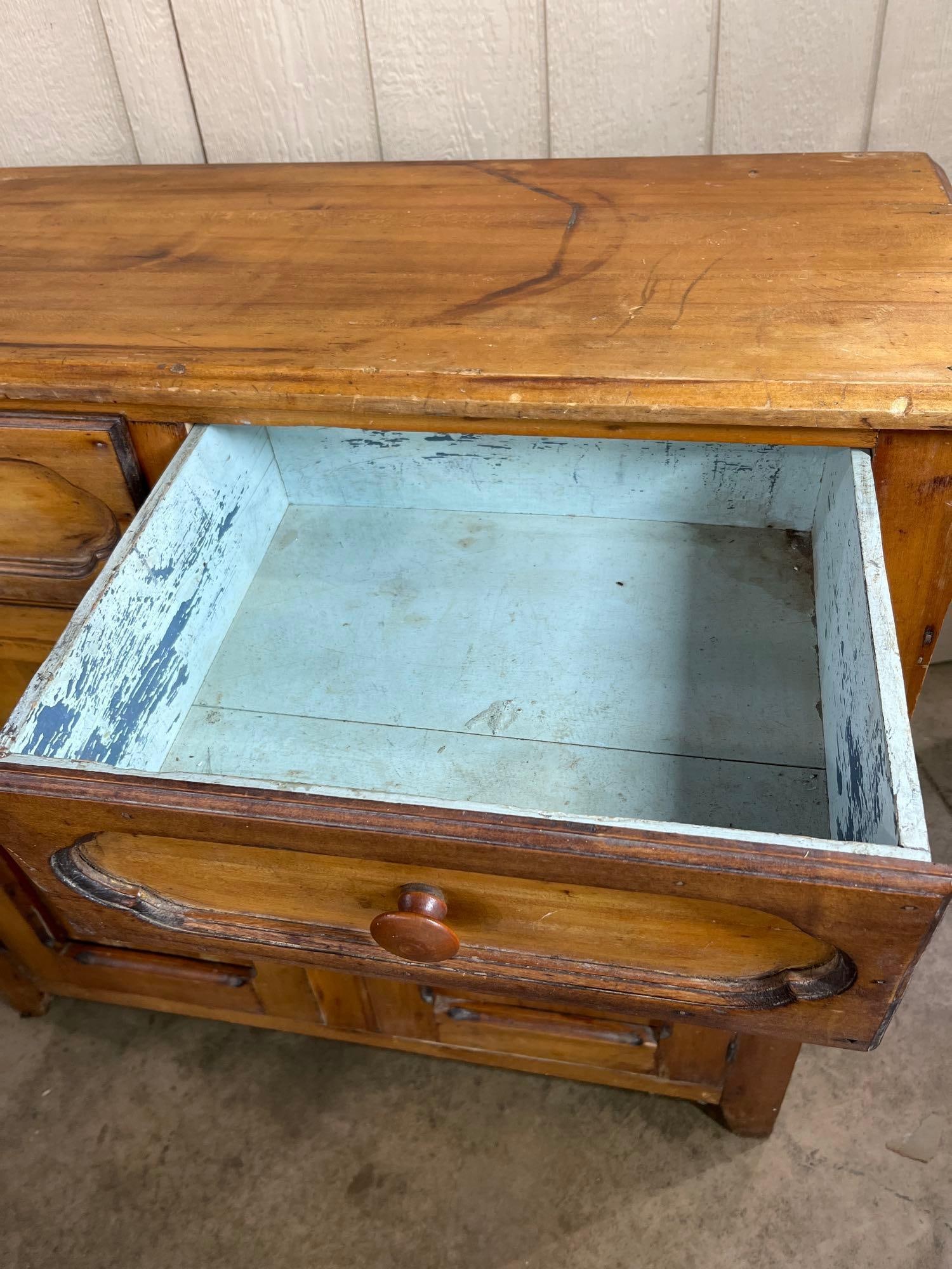 American Primitive Pine Jelly Cupboard - 4