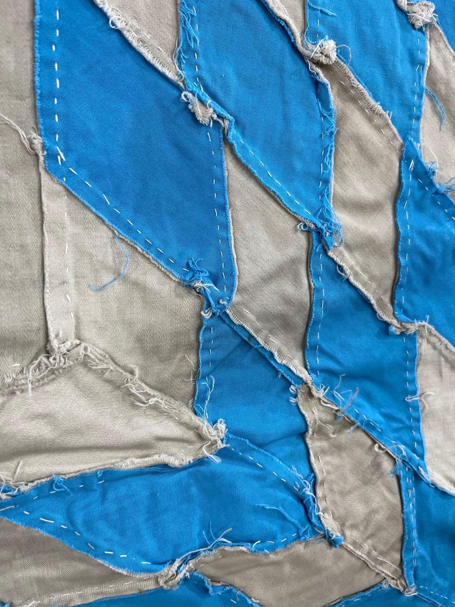Cotton Lone Star Pattern Quilt Top - 5