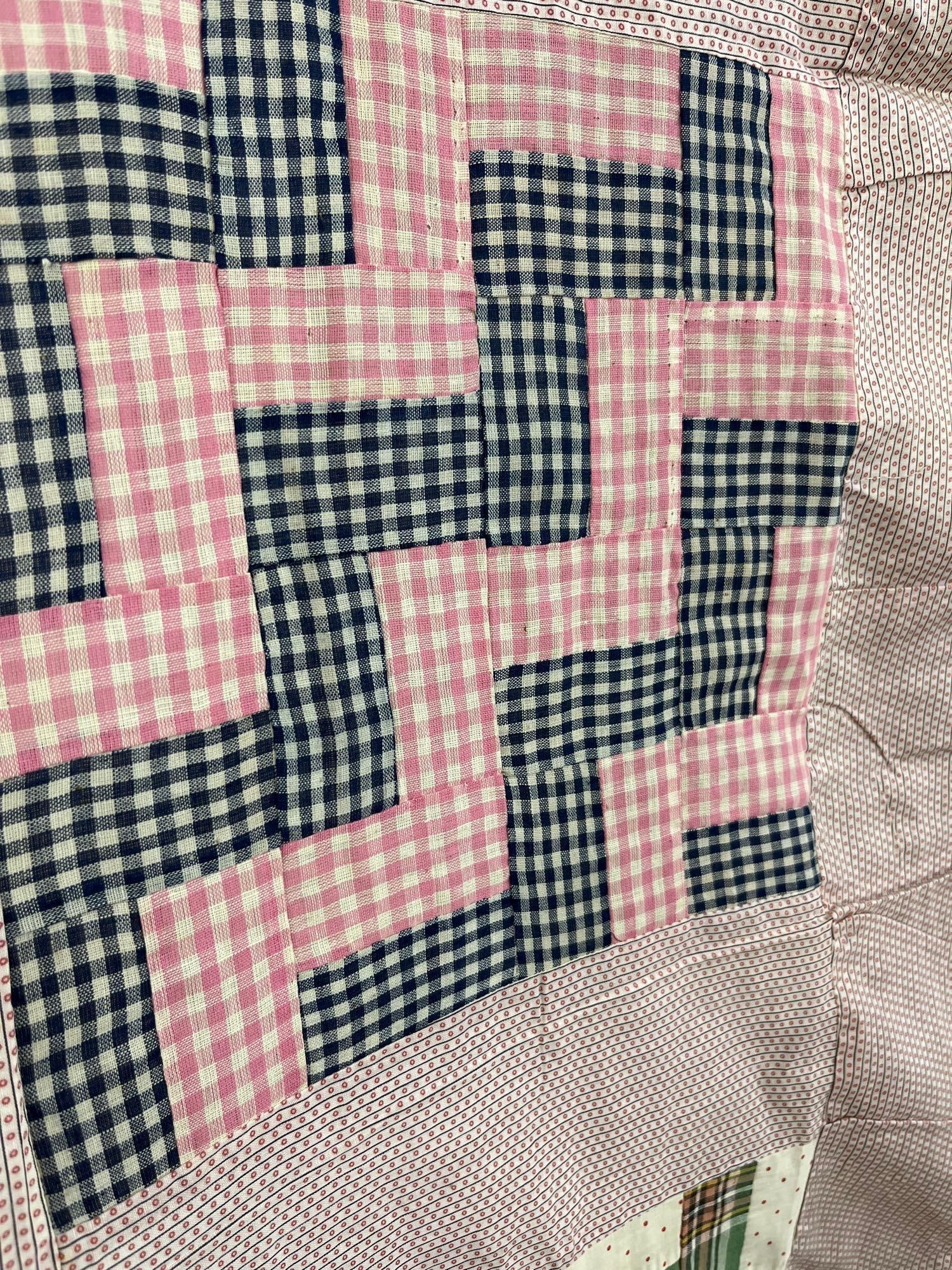 Zigzag Patchwork Cotton Quilt Top - 3