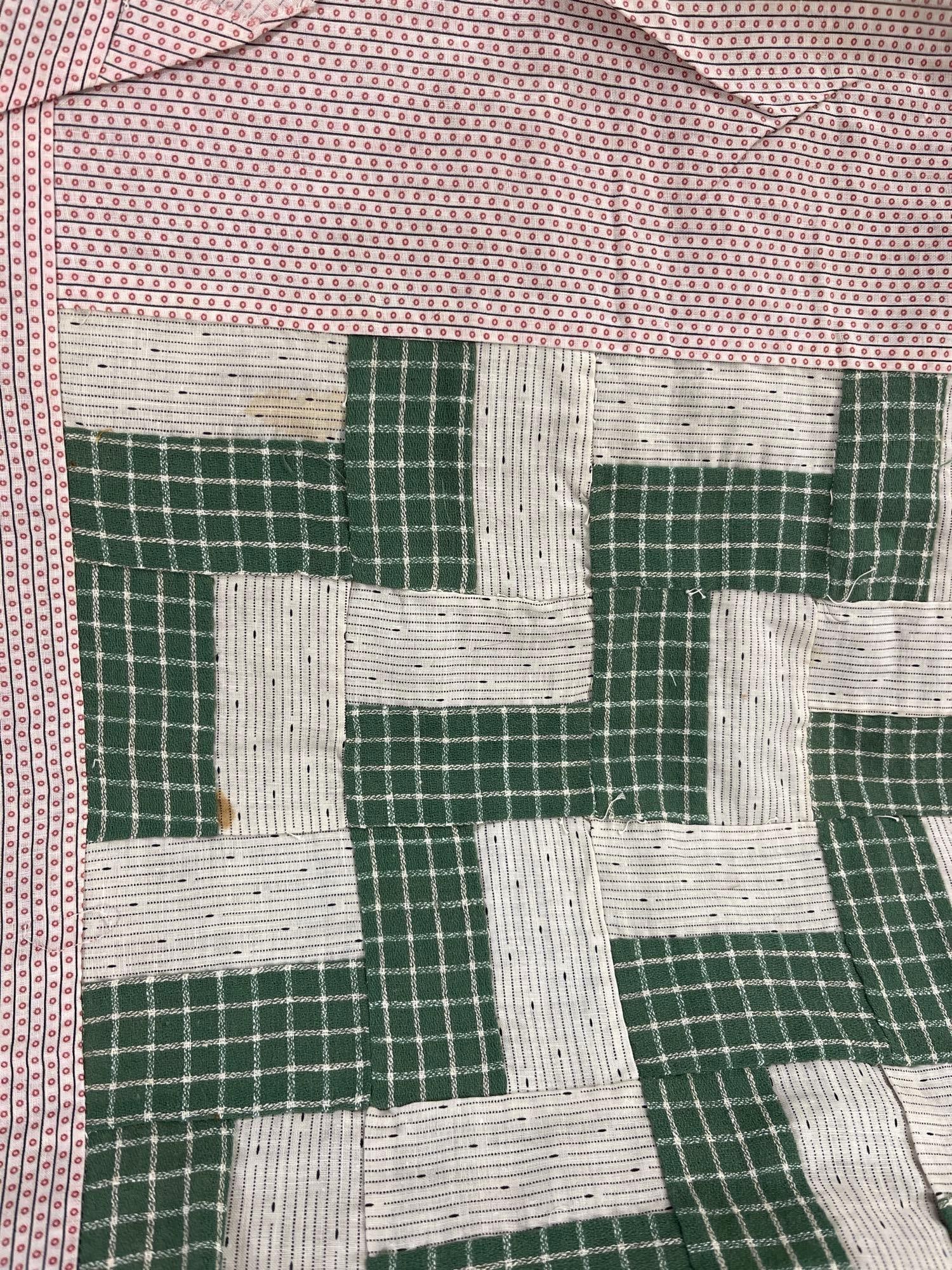 Zigzag Patchwork Cotton Quilt Top - 4