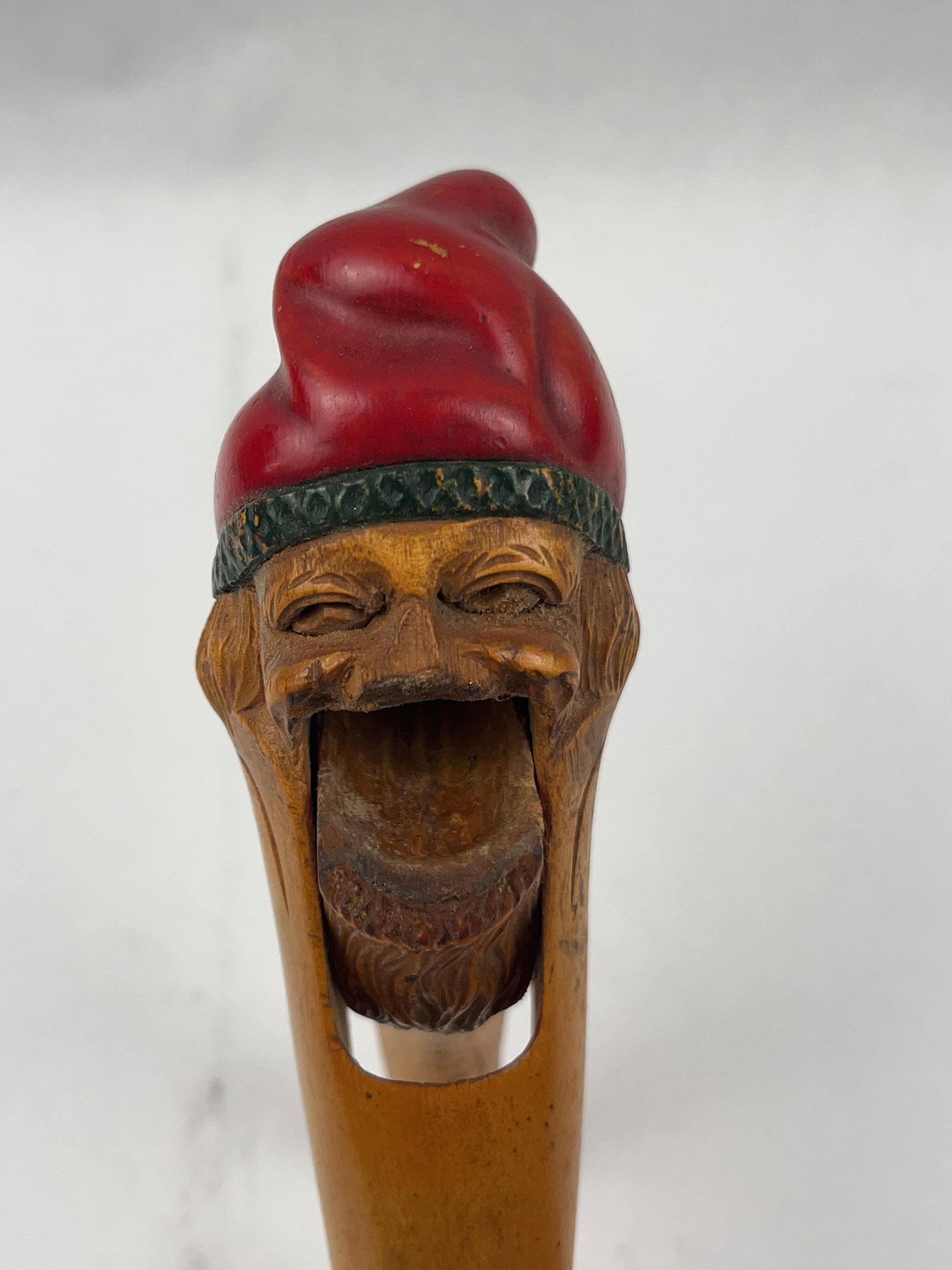 Hand-Carved Wooden Gnome Nutcracker - 3