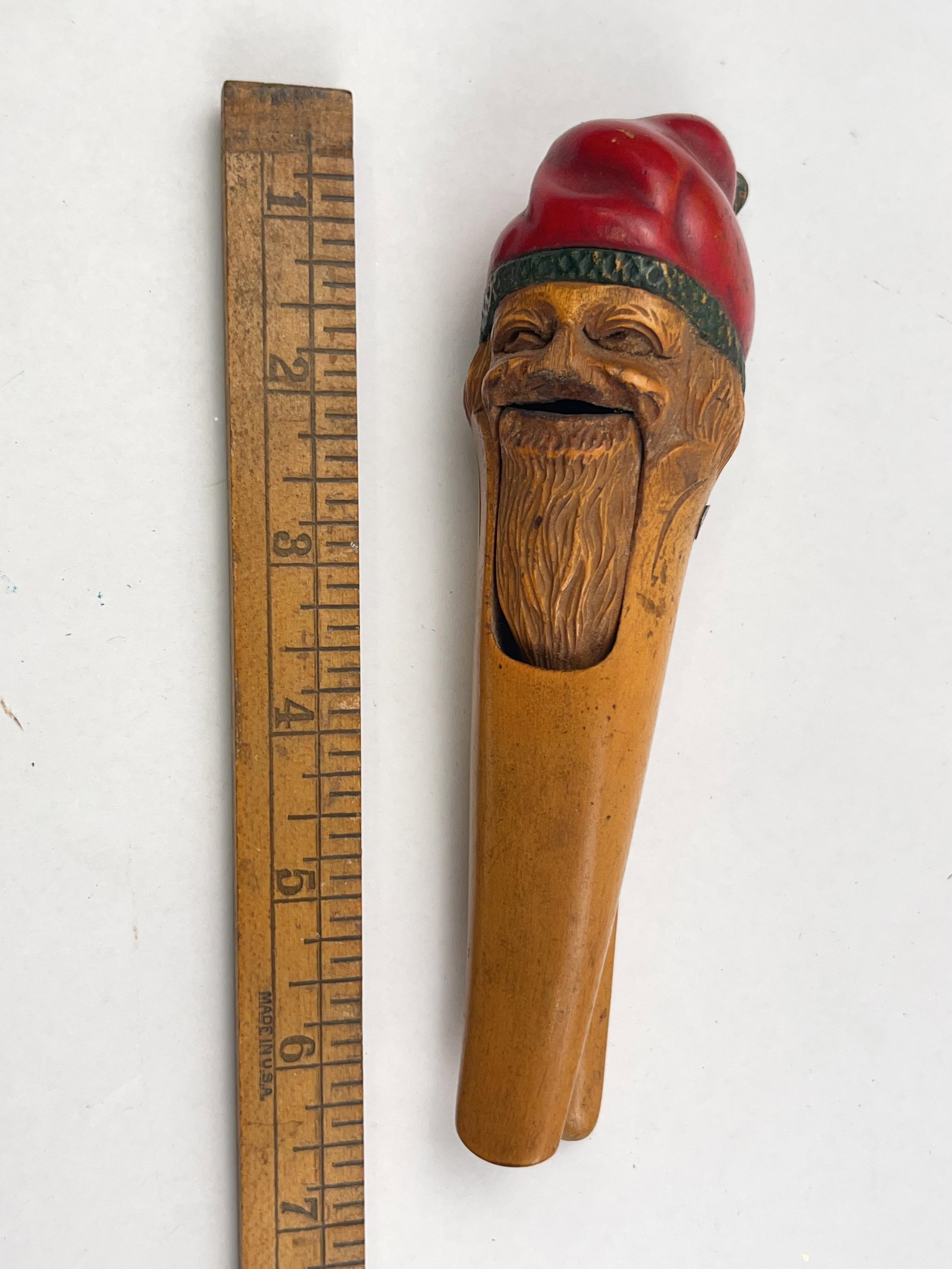 Hand-Carved Wooden Gnome Nutcracker - 5
