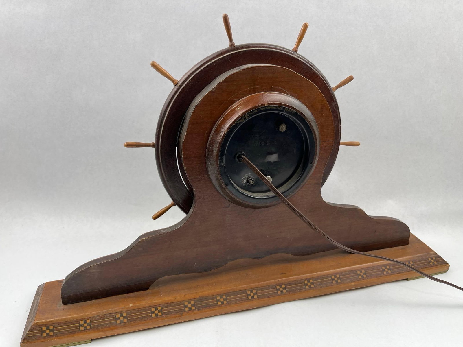 Sessions Ship Wheel Mantel Clock - 5