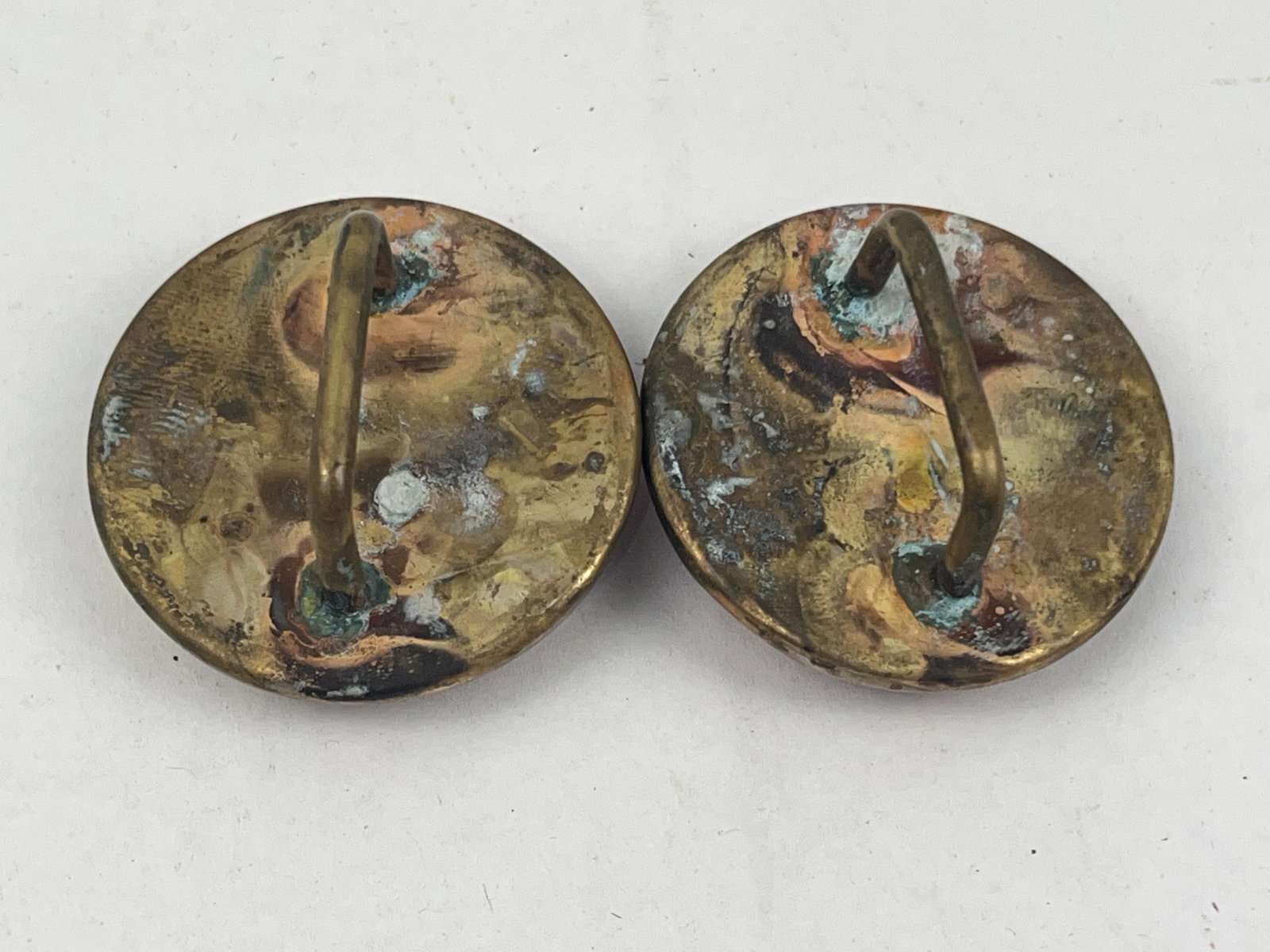 Pair Antique Native Am. Bridle Rosettes - 2