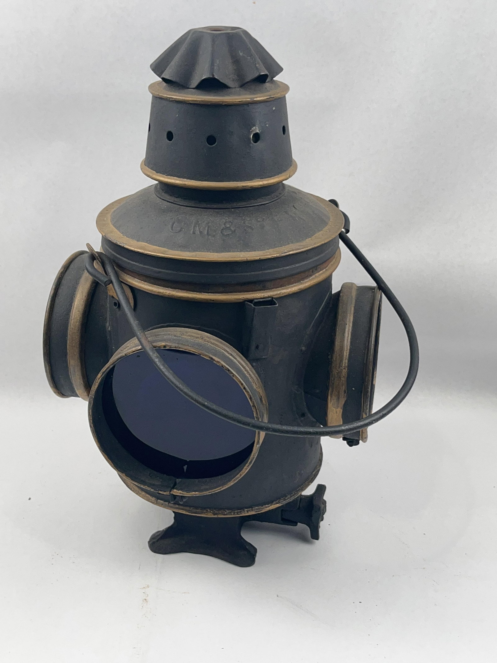 CM&StP Railway 4-Way RR Marker Lantern (1 of 9)
