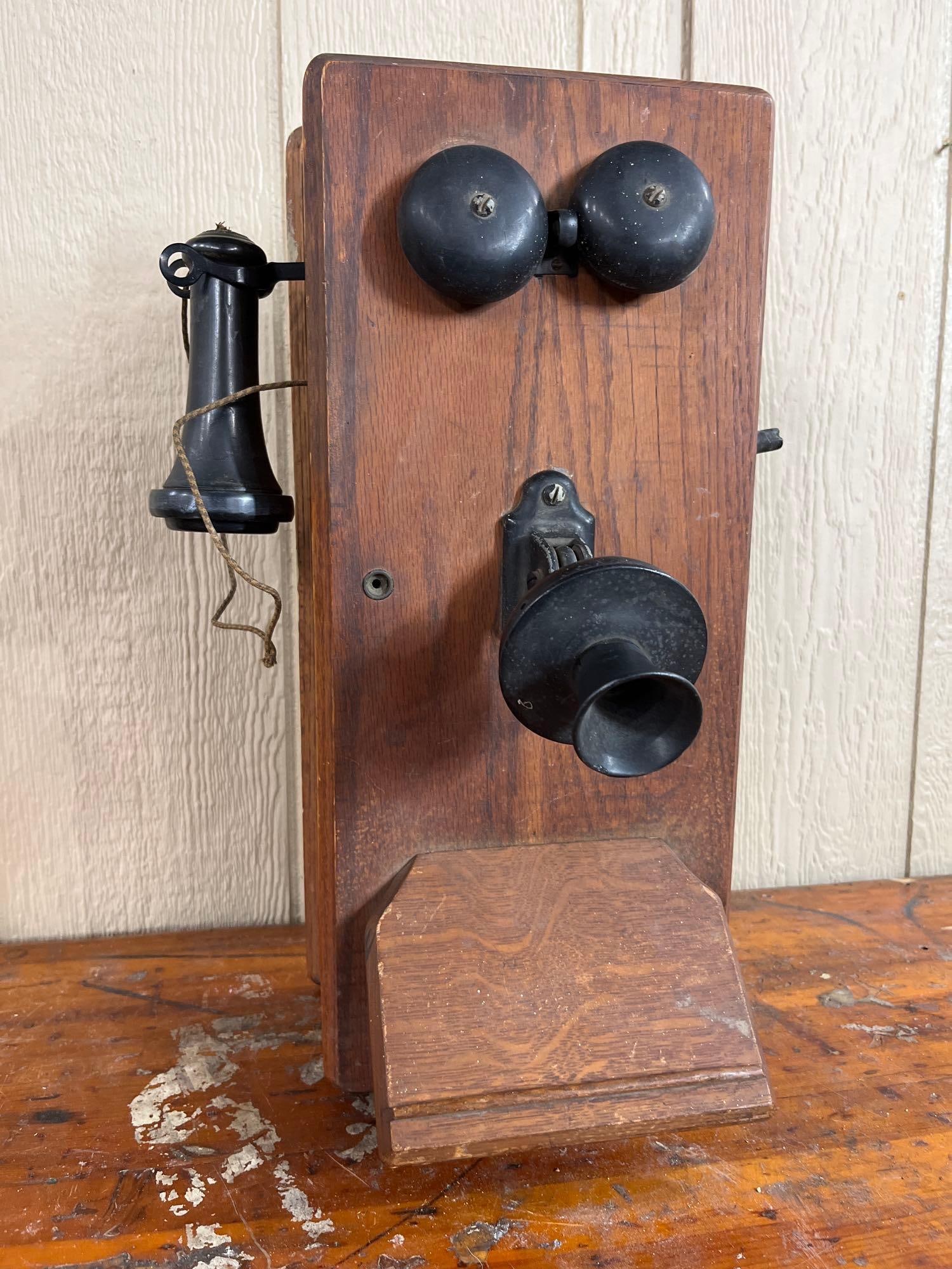 Western Electric 317 SA Oak Wall Phone (1 of 9)